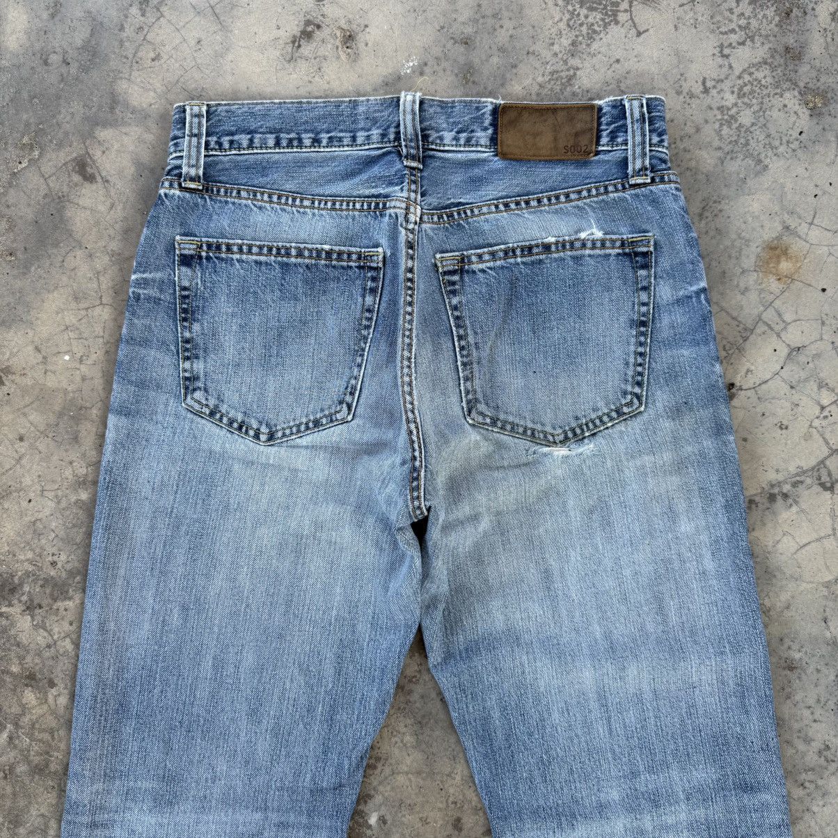Japanese Brand W30 VINTAGE JAPANESE MUD WASH FADED RIPPED JEAN DENIM PANTS Size US 30 / EU 46 - 8 Thumbnail