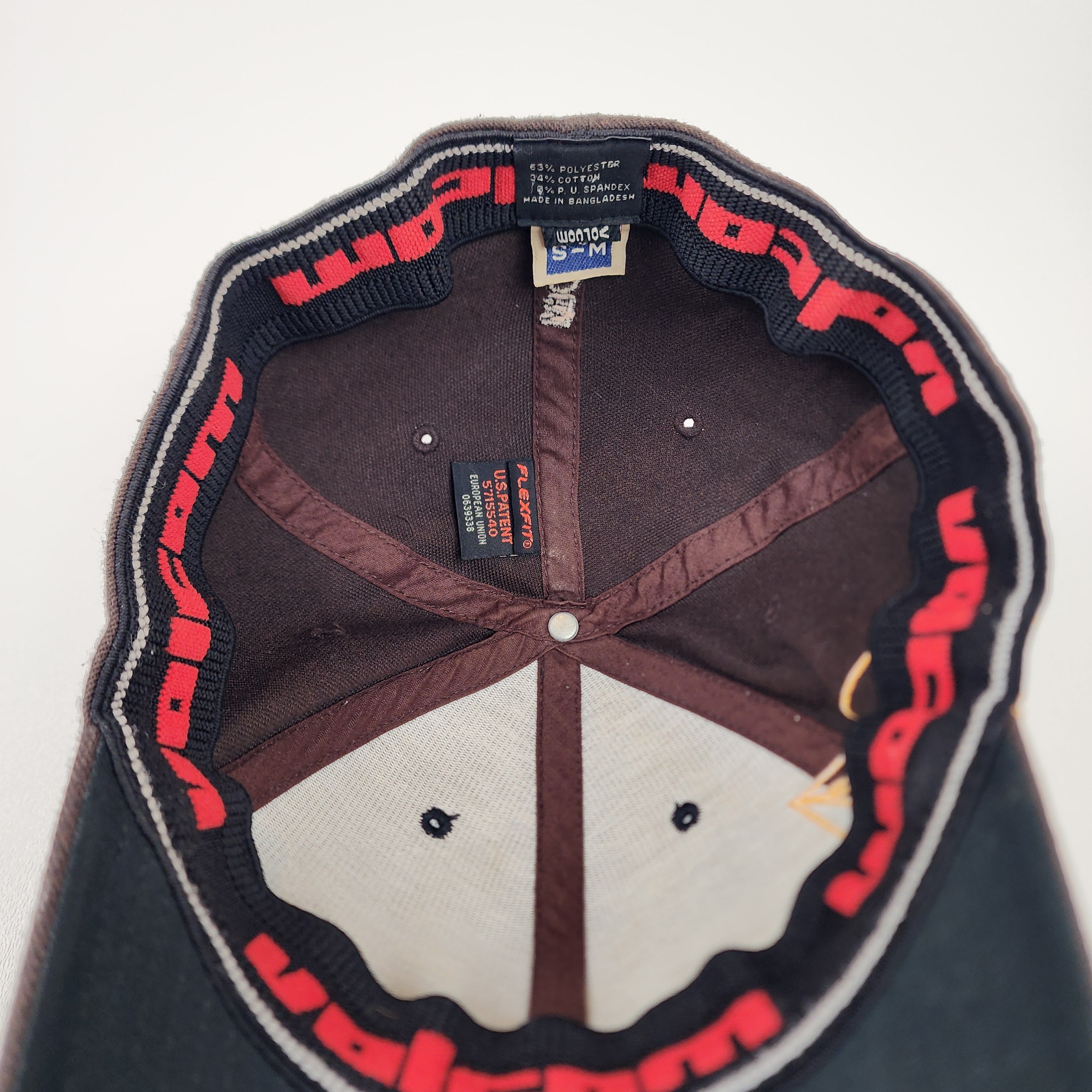 Volcom Y2K Volcom Stone Flexfit Hat Brown Black Skate Cap S/M Size ONE SIZE - 6 Thumbnail