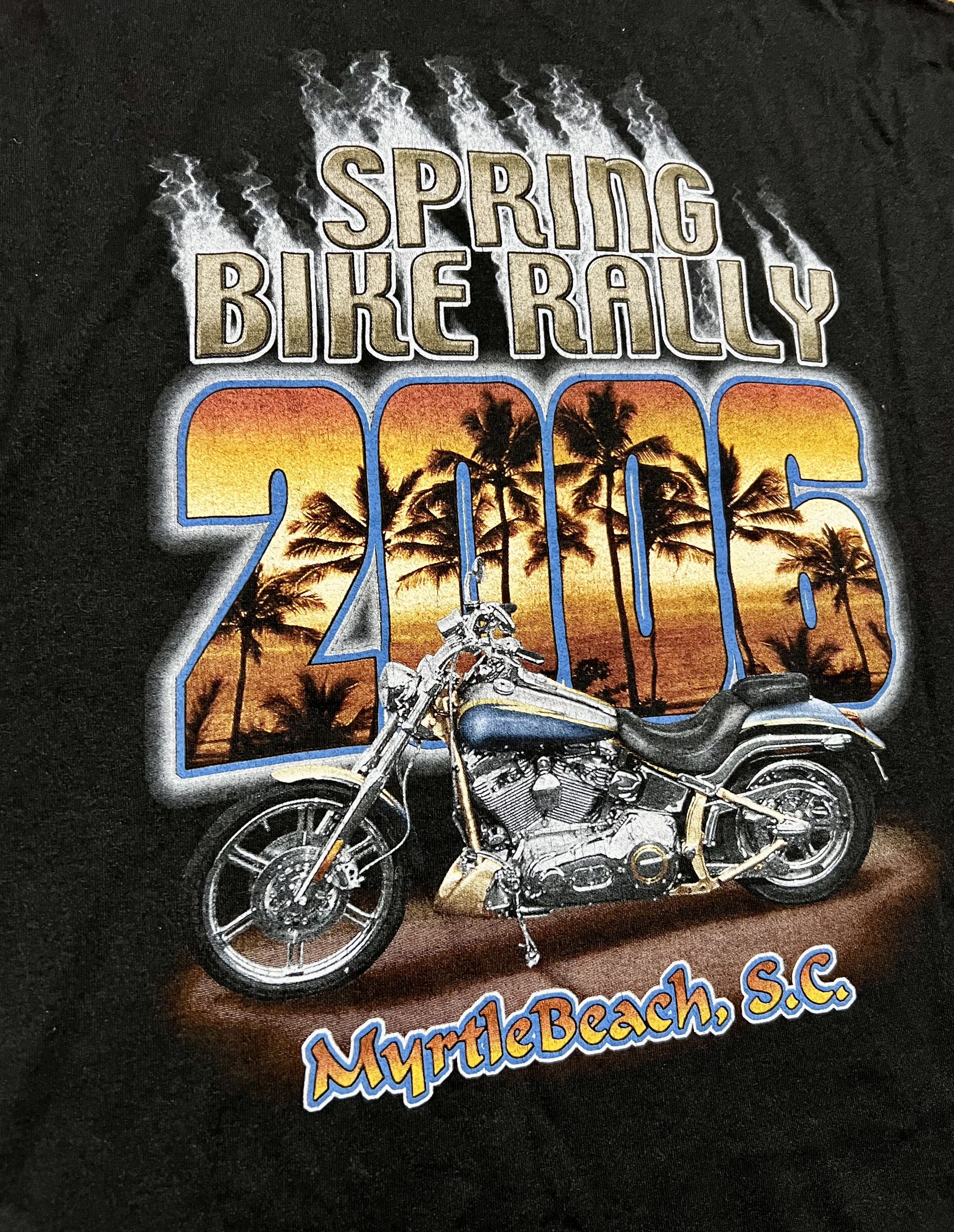 Hanes Spring Bike Rally 2006 Mrytle Beach Vintage Graphic T-Shirt Size US XXL / EU 58 / 5 - 5 Thumbnail