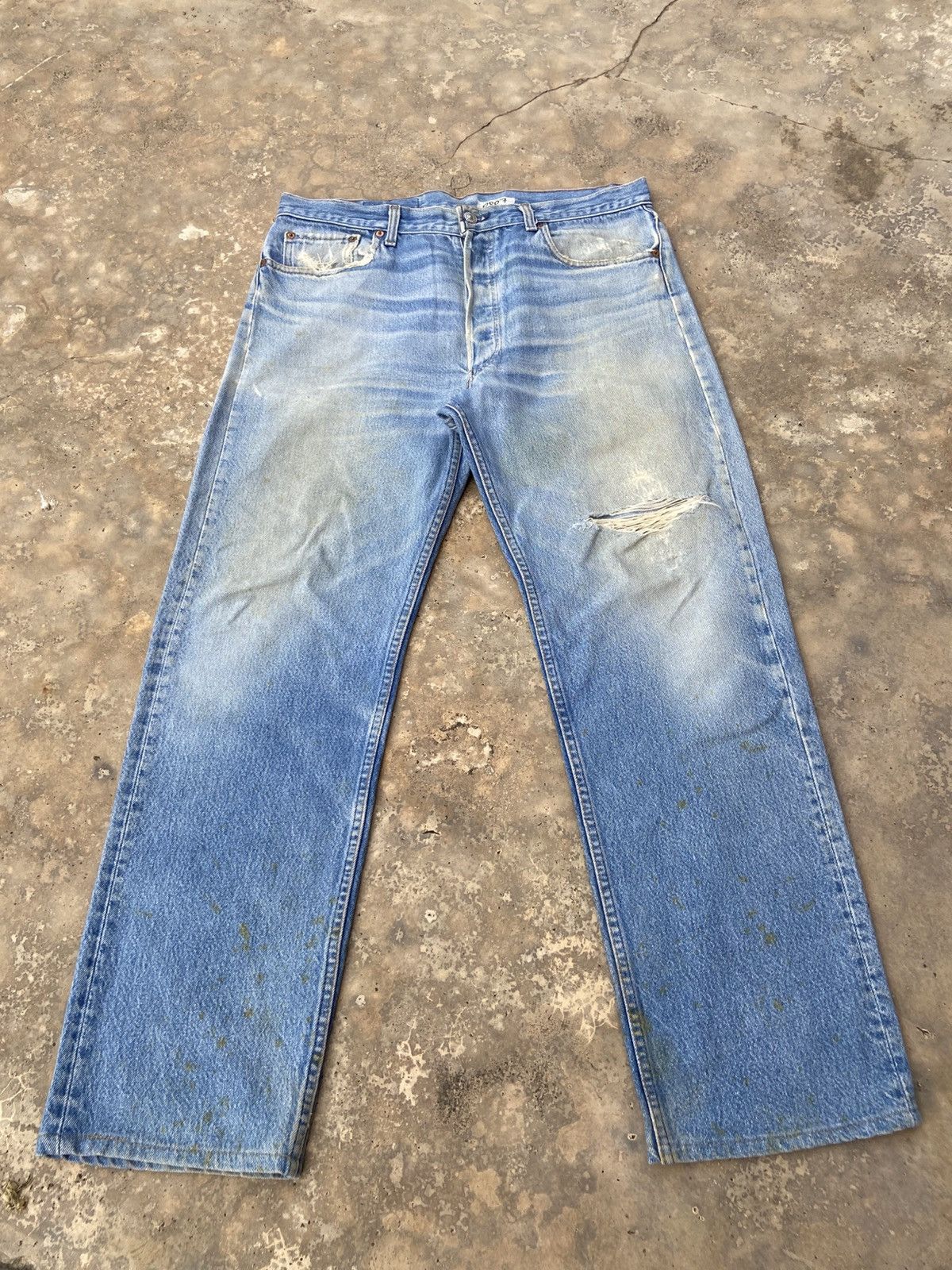 Levi's Vintage Levis 501 Distressed Pant Size US 35 - 1 Thumbnail