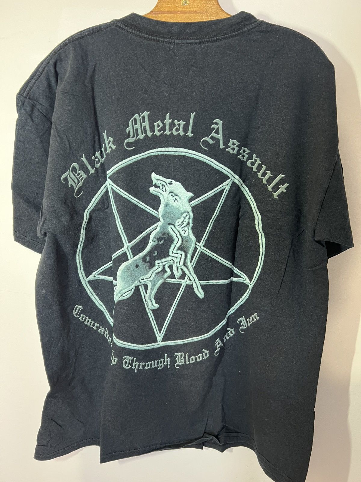 Band Tees vintage shirt Marduk 90s assault Size US L / EU 52-54 / 3 - 4 Thumbnail
