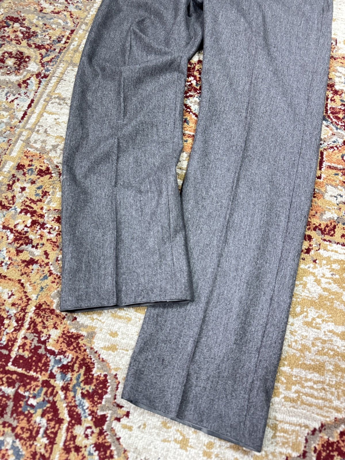 Vintage 1980s Wool Suit Pants Baggy Trousers Blend Balenciaga Rick Size US 36 / EU 52 - 2 Thumbnail
