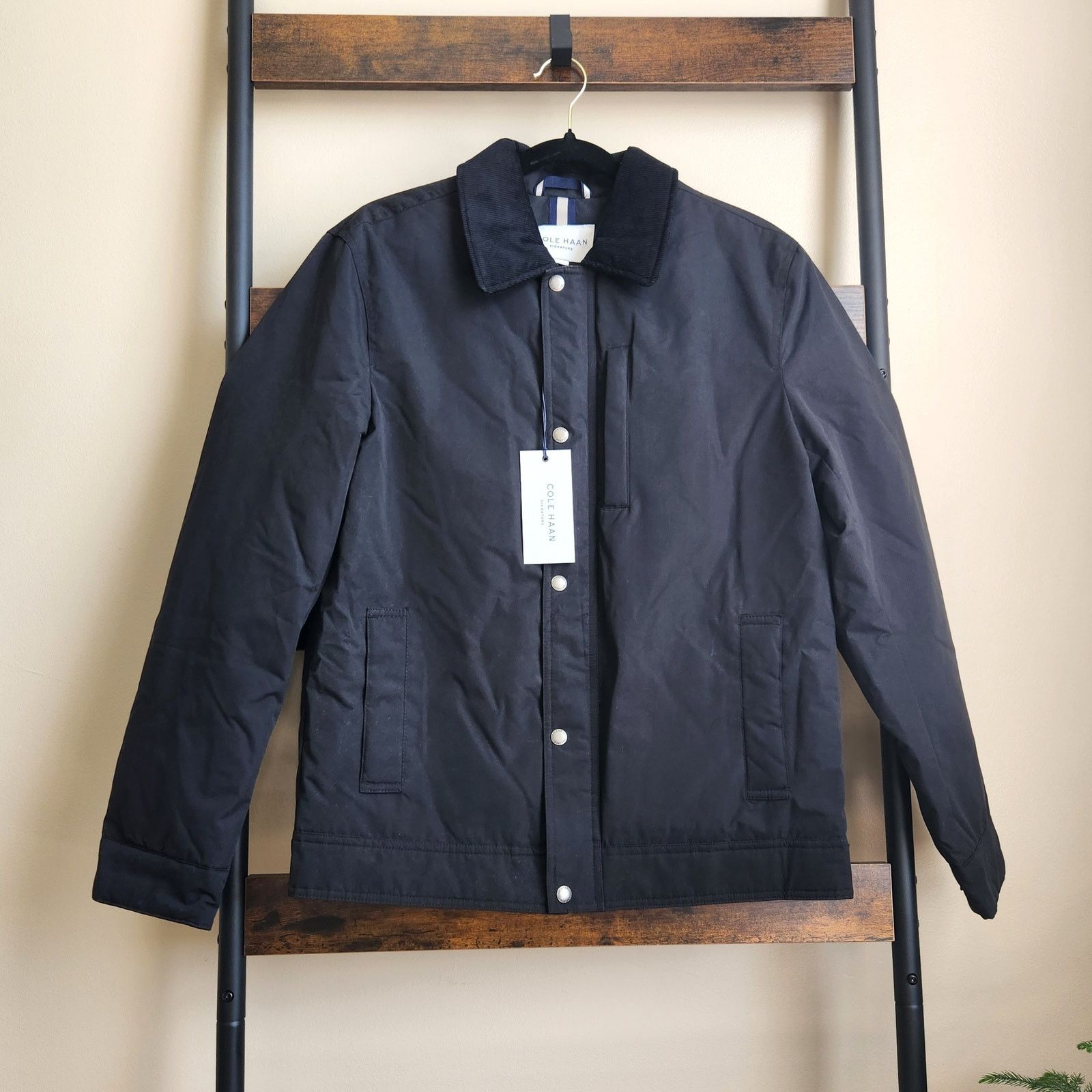 image of Cole Haan Signature Men's Black City Padded Jacket Size S