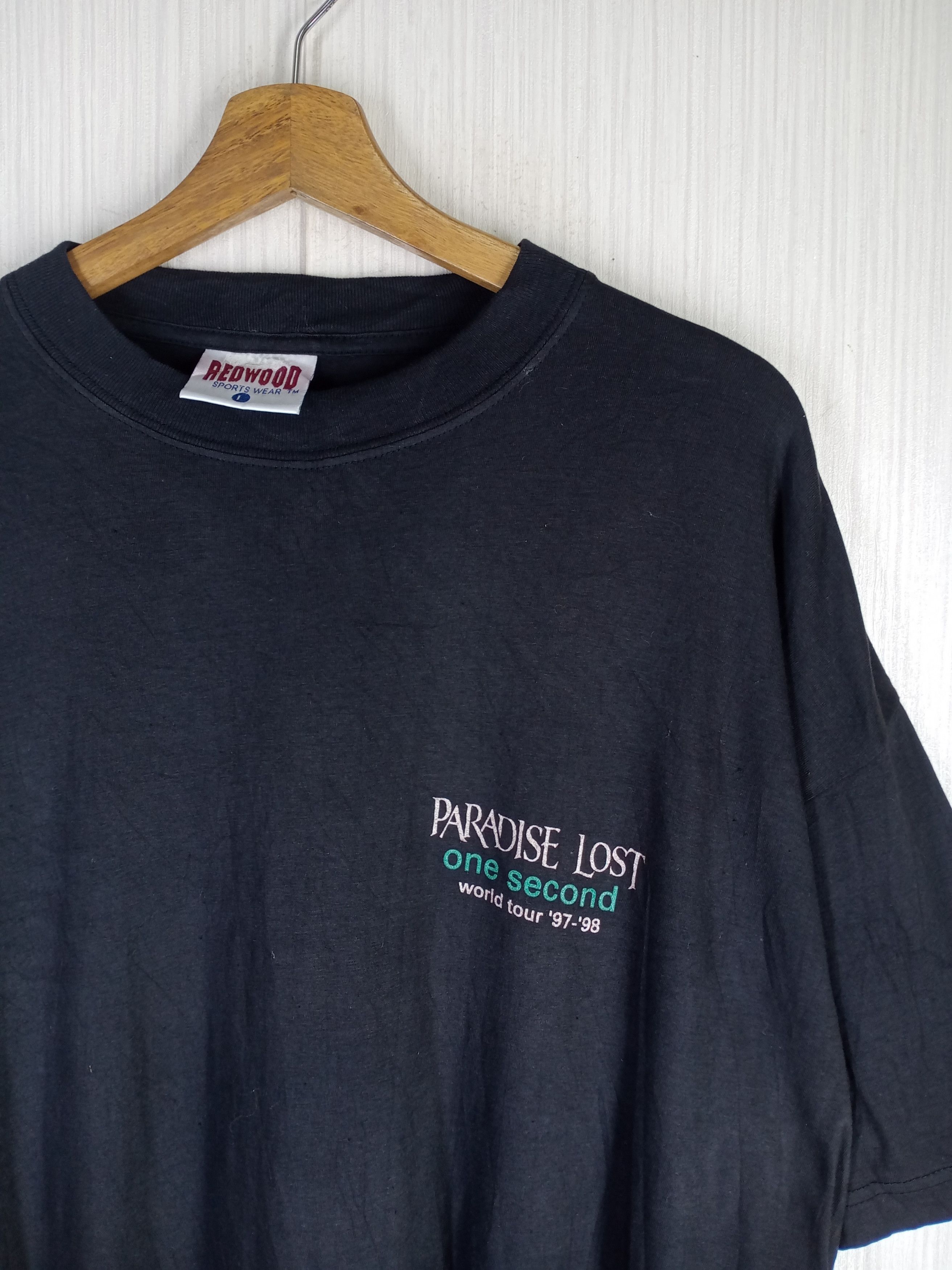 Band Tees Rare Vintage Paradise Lost One Second World Tour 97 - 98 Tee Size US L / EU 52-54 / 3 - 5 Thumbnail