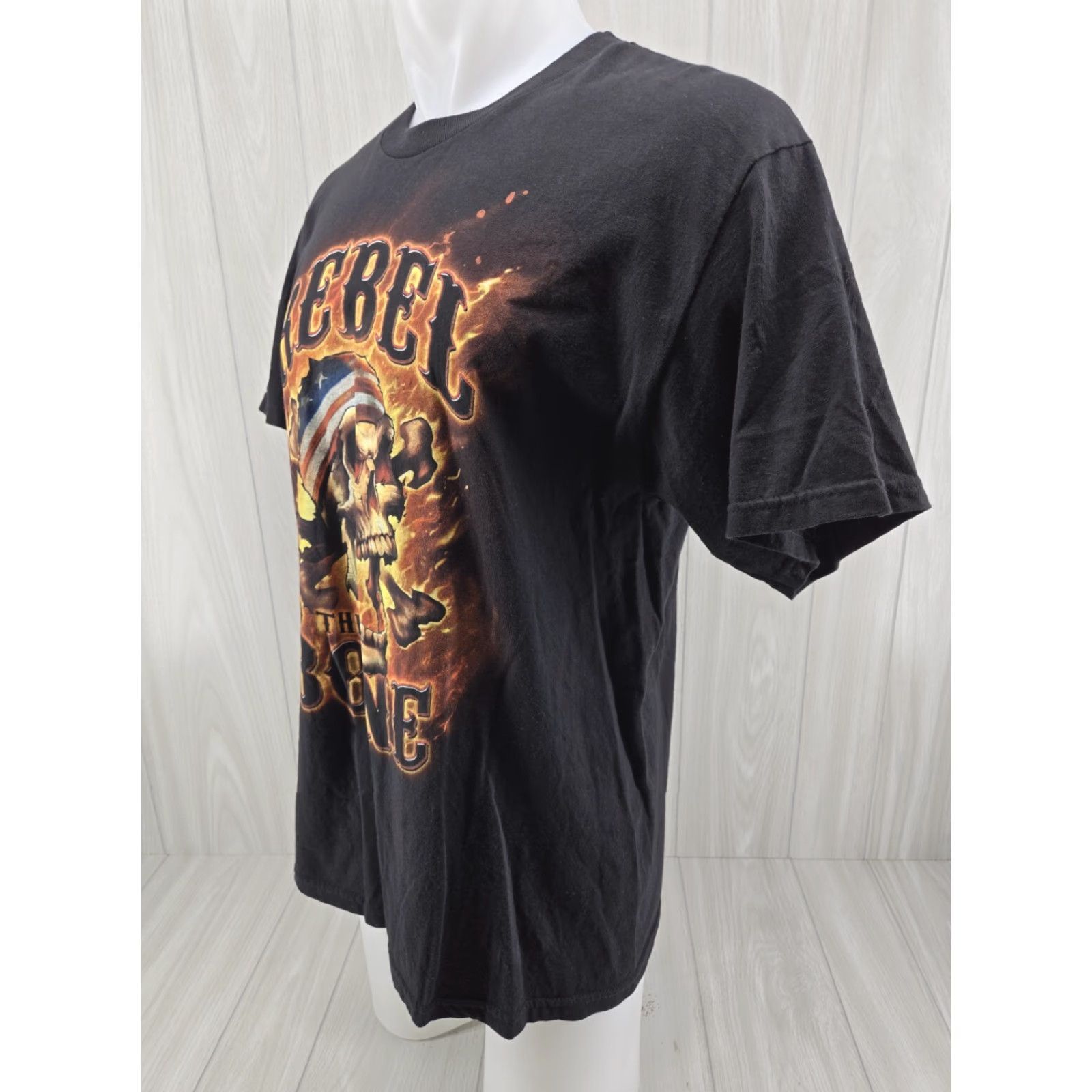 Bones Vintage Rebel to the Bone T-Shirt Skull Black Large Mens Short Sleeve Size US L / EU 52-54 / 3 - 4 Thumbnail