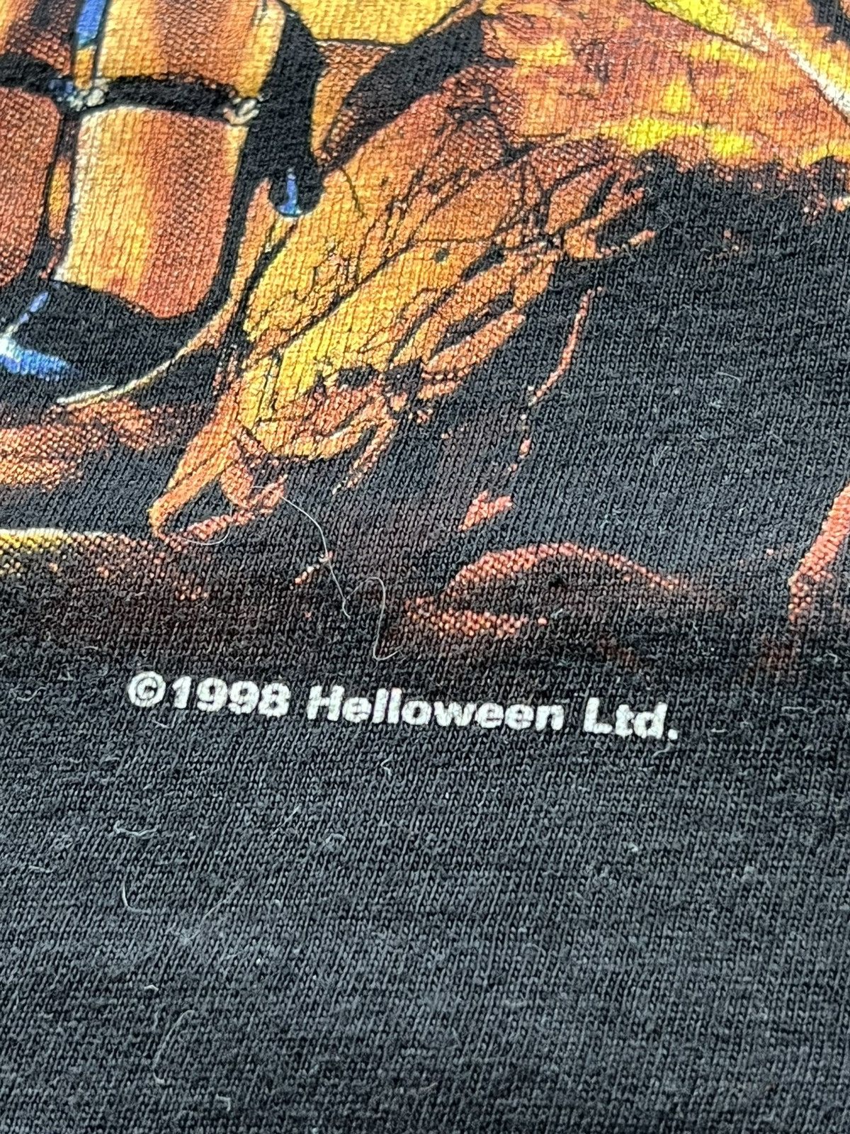 Band Tees Vintage 1998 Helloween Band Tee Rock Merch T-Shirt 90s Size US L / EU 52-54 / 3 - 4 Thumbnail
