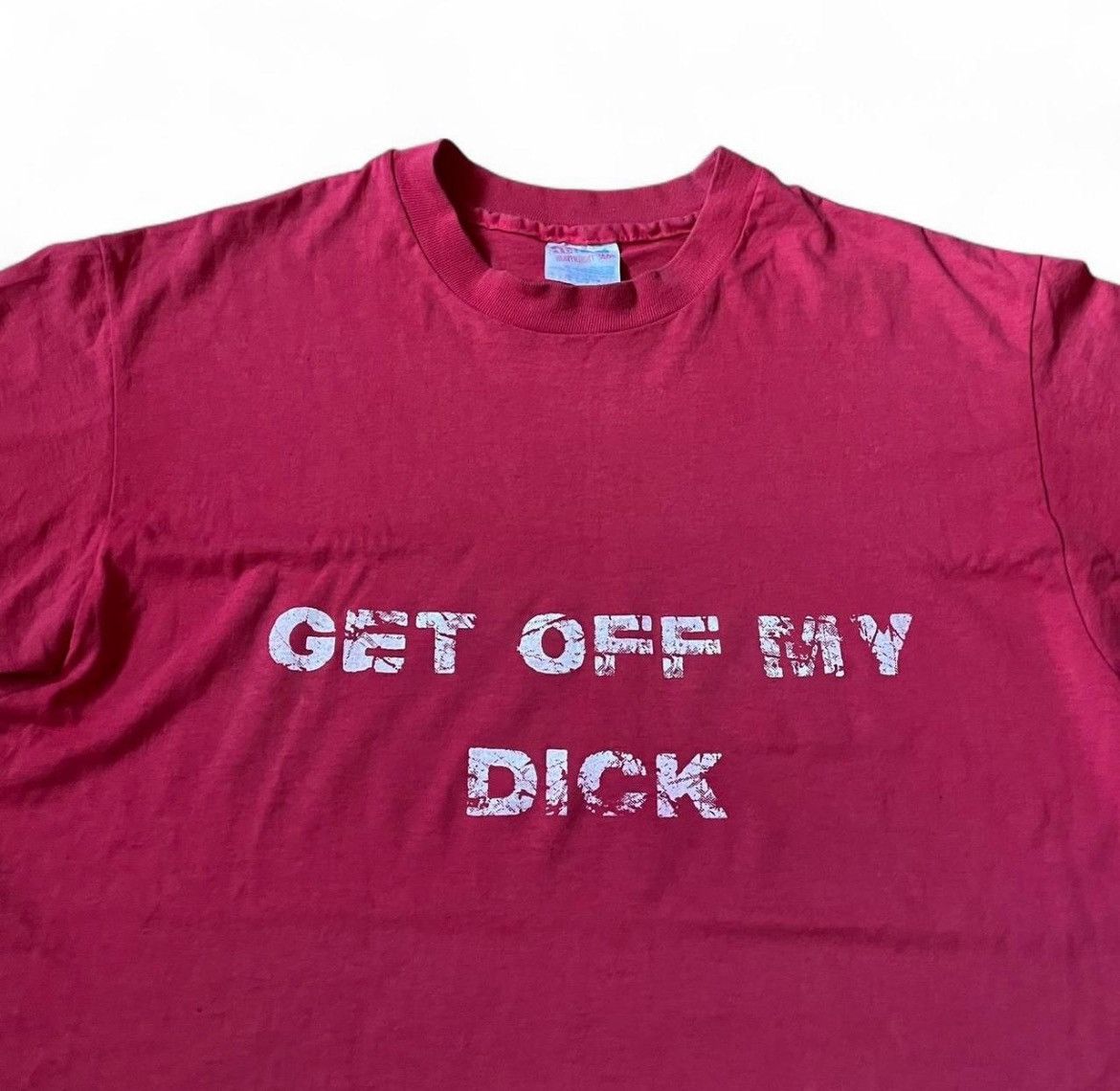 Band Tees VINTAGE 90S SEXY TEE GET OFF MY DICK PENIS FUNNY PORNO STAR Size US L / EU 52-54 / 3 - 2 Thumbnail