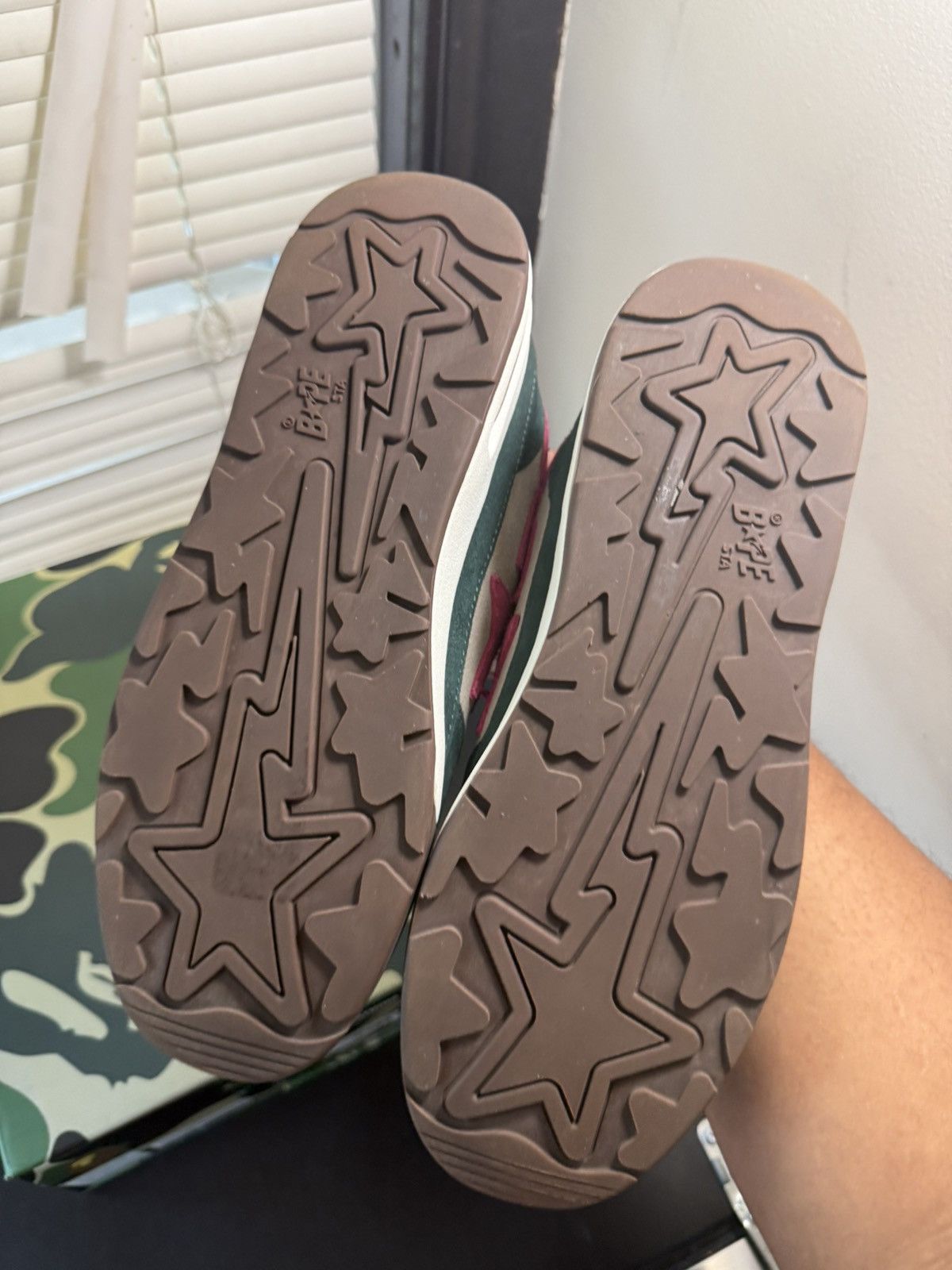Bape Bape Road sta Green Suede Size 9 Worn Once Size US 9 / EU 42 - 11 Thumbnail