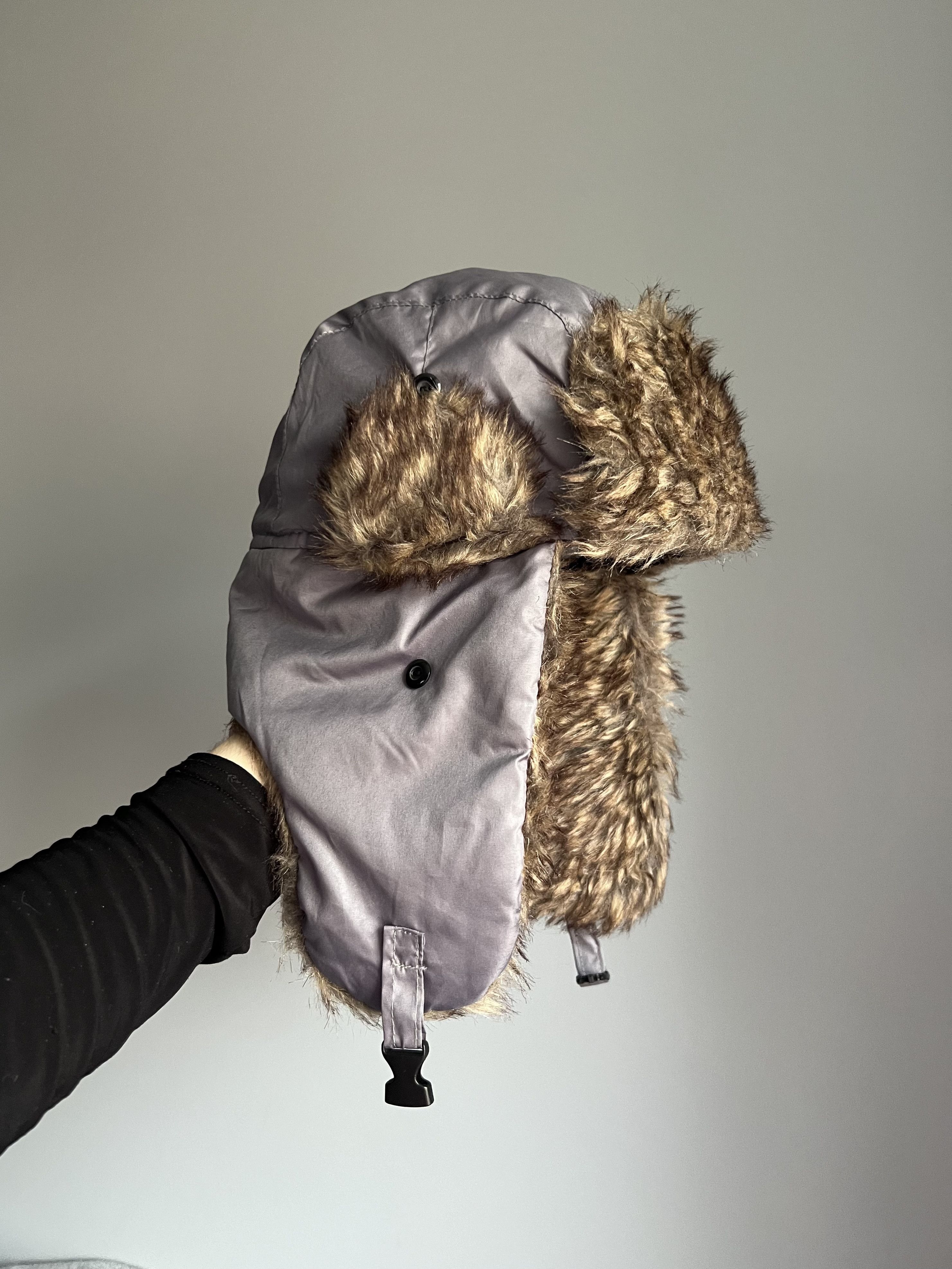 Japanese Brand Y2K Faux Fur Ushanka Vintage Fuzzy Warm Trapper Hat Size ONE SIZE - 1 Thumbnail