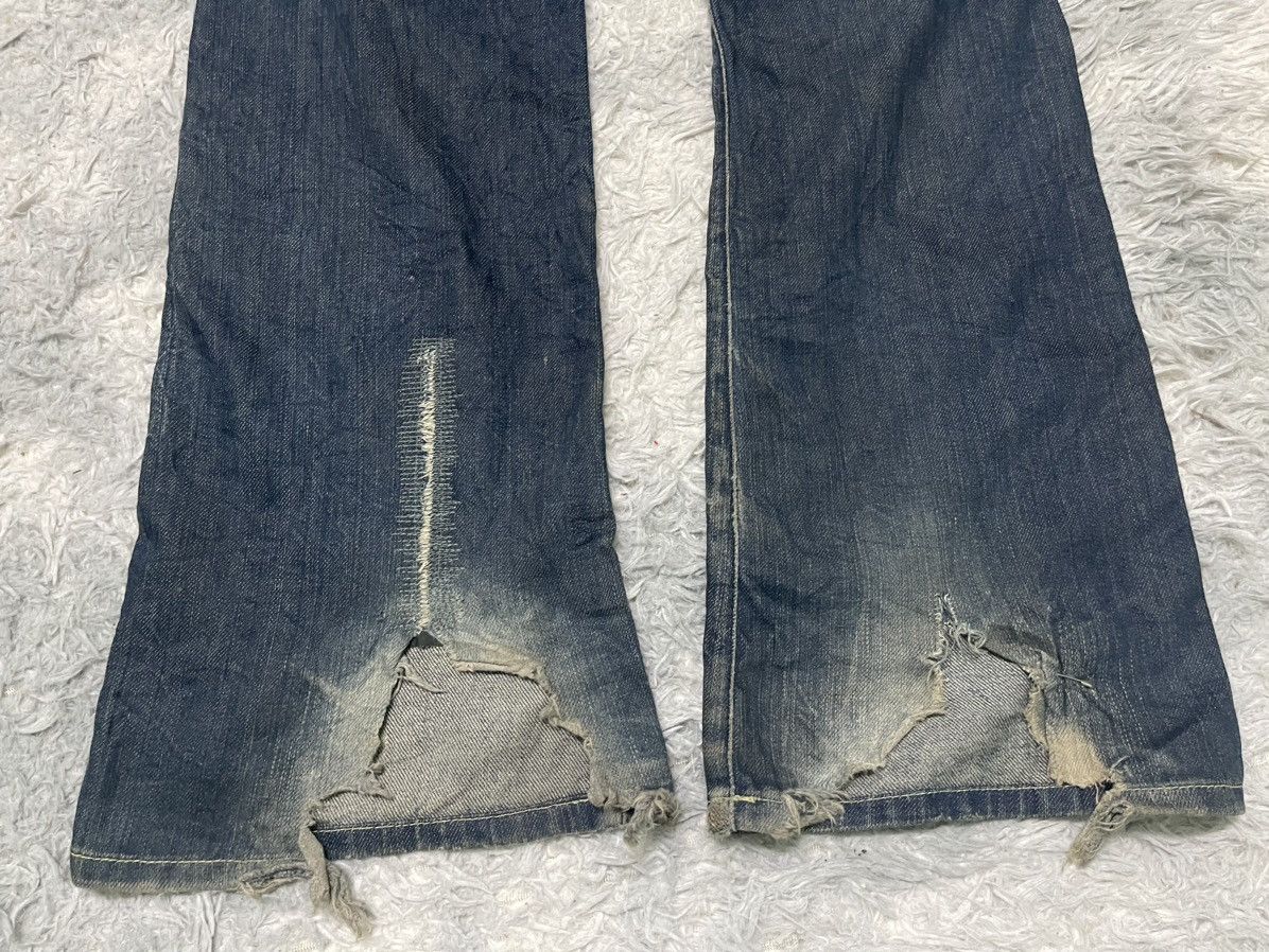 Vintage 90s YANUK FLARE DISTRESSED JEANS RARE DESIGN Size US 31 - 16 Thumbnail