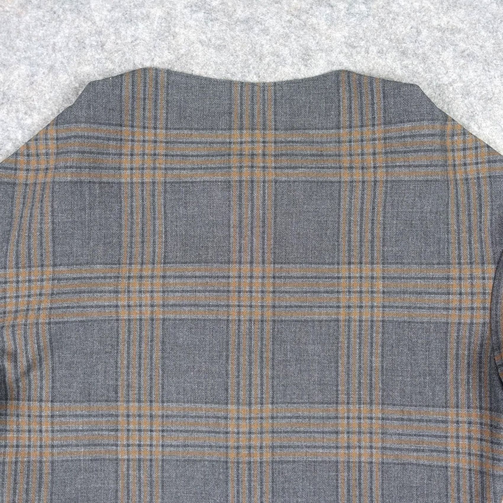Zara Zara Dress Womens Medium Gray Plaid Long Sleeve Sheath Workwear Knee Length Zipper Round Neck Vintage No Size M / US 6-8 / IT 42-44 - 2 Thumbnail