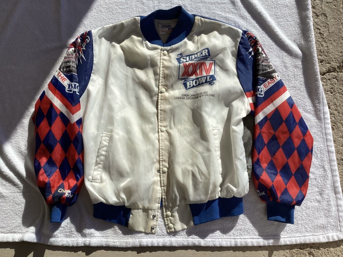 Chalk Line Vtg 1990 Super Bowl Louisiana city AOP chalk line jacket Size US XL / EU 56 / 4 - 6 Thumbnail
