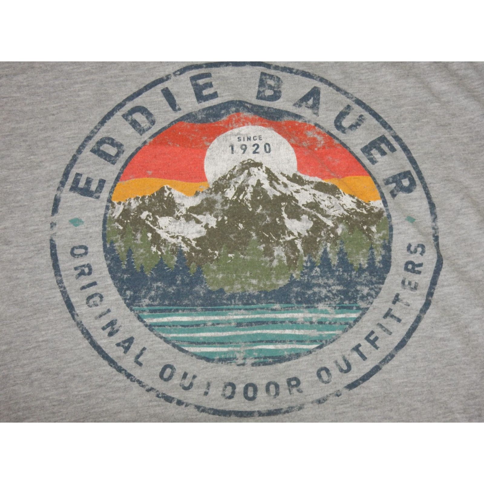 Eddie Bauer VINTAGE Eddie Bauer Men's T Shirt Size M Graphic Print Gray Cotton Blend Casual Size US M / EU 48-50 / 2 - 2 Thumbnail