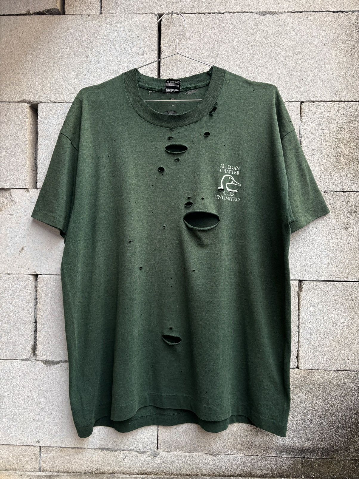 Vintage Thrashed Faded DUCKS UNLIMITED 🦆 T Shirt Distressed ERD Size US XL / EU 56 / 4 - 1 Thumbnail