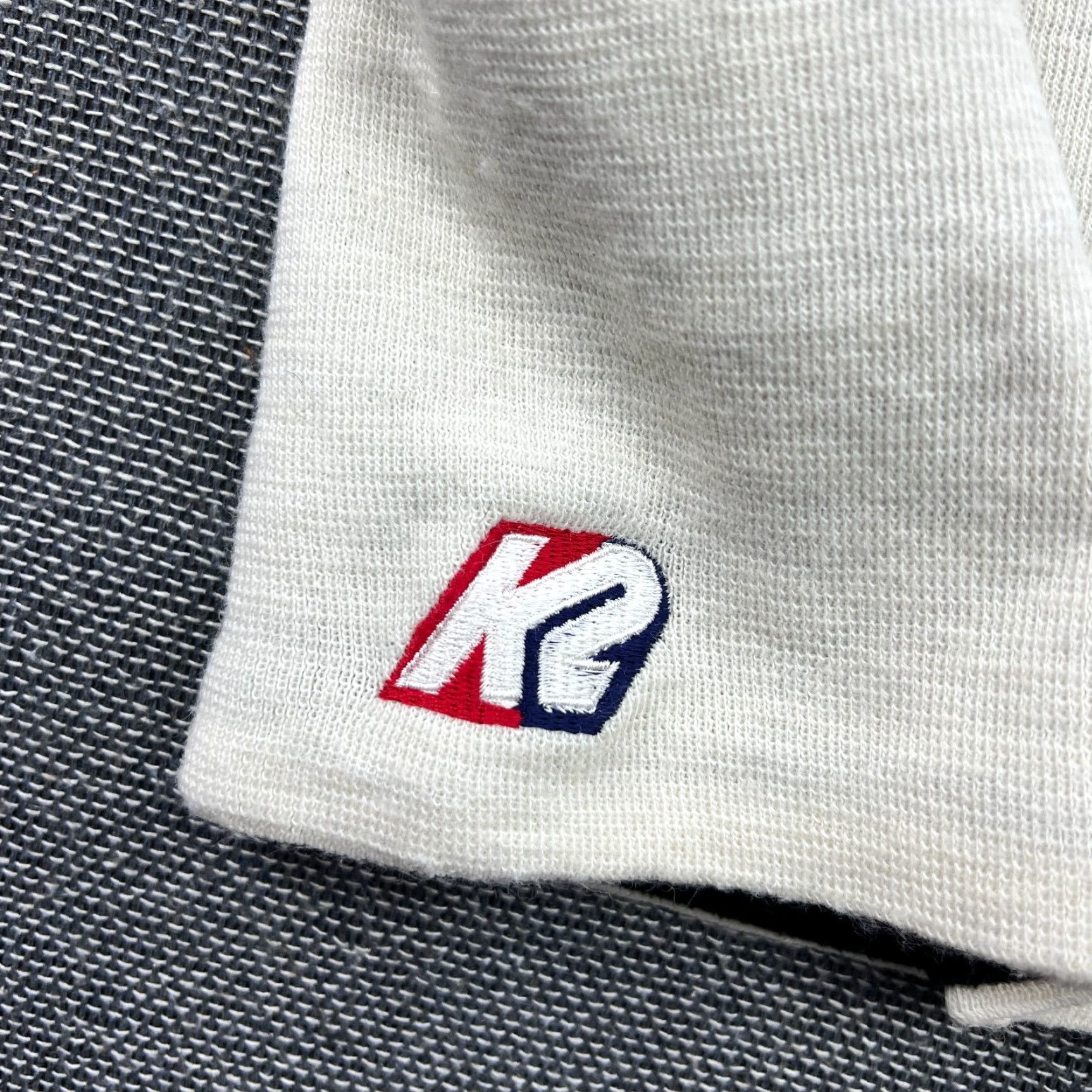 K2 VINTAGE K2 Beanie Hat One Size White Insulated Wool Blend Pointed Wool Knit Unisex Adults Mens Womens Beanie Size ONE SIZE - 2 Thumbnail