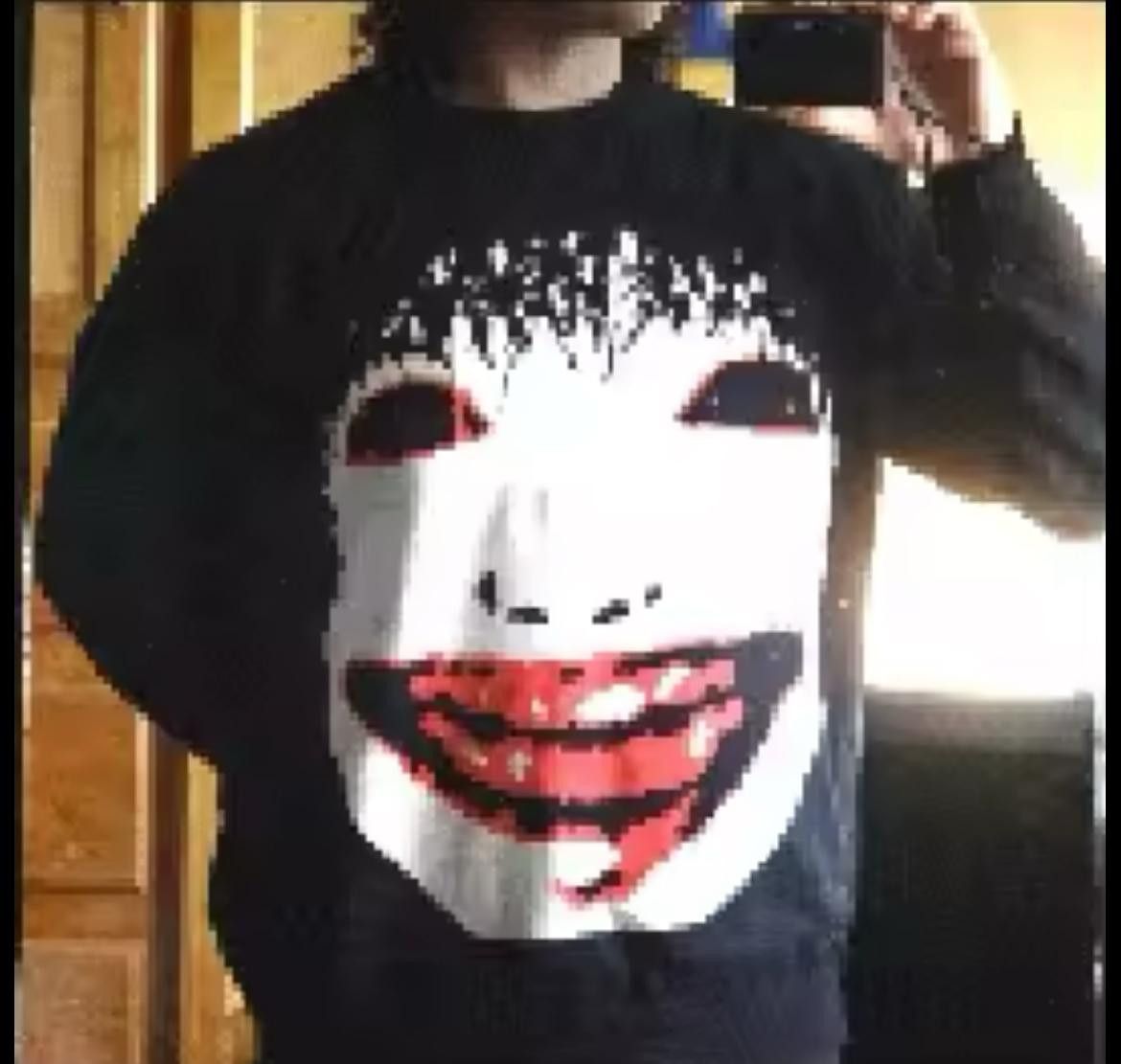 Japanese Brand × Vintage Streetwear Sweater Gothic Potrait Paint Harajuku Size US M / EU 48-50 / 2 - 3 Thumbnail