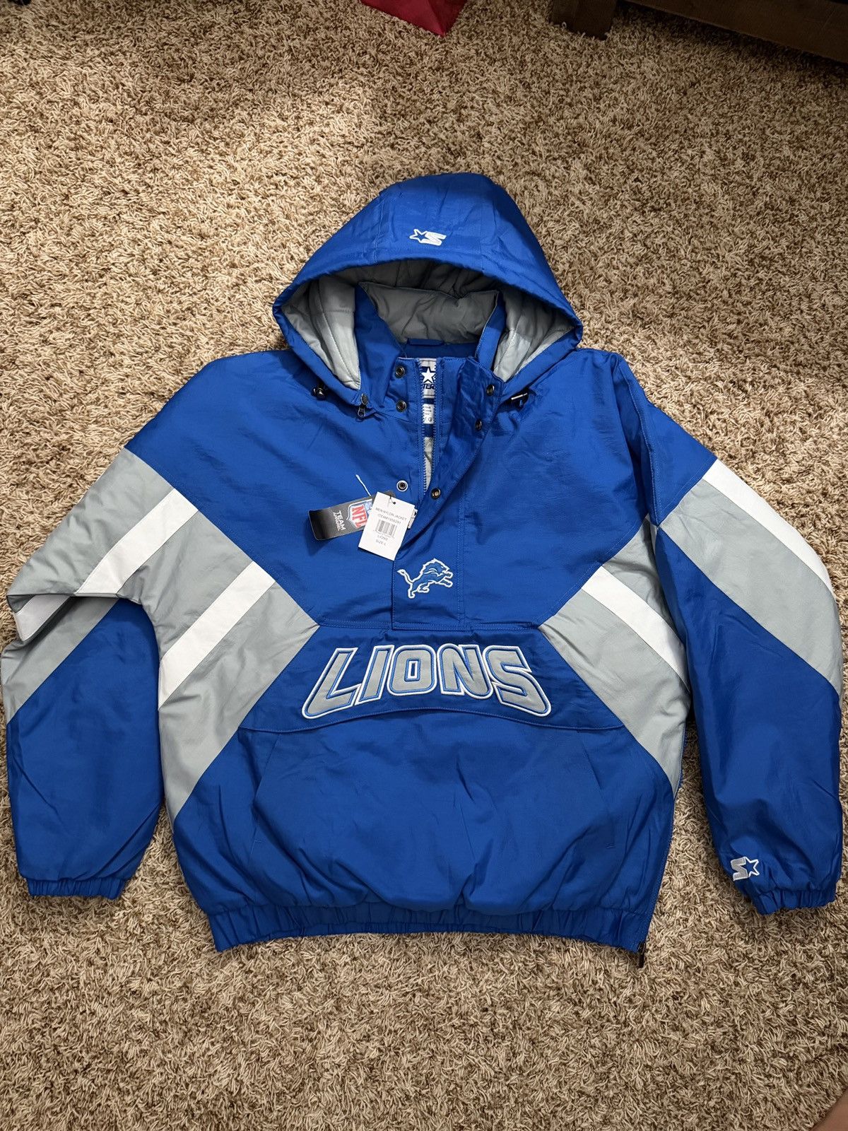 Starter Vintage Lions Starter Anorak Jacket Size US L / EU 52-54 / 3 - 1 Thumbnail
