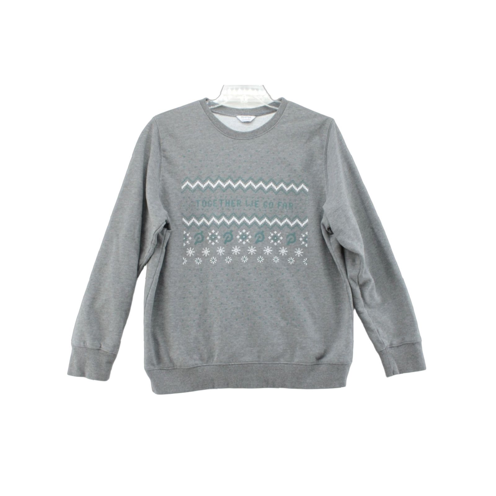Vintage PELOTON Sweatshirt Women Large Gray Holiday Oversized Athleisure Pullover Crew Neck Logo Graphic Print Casual Sportswear Christmas 90s Theme Womens Size L / US 10 / IT 46 - 1 Thumbnail