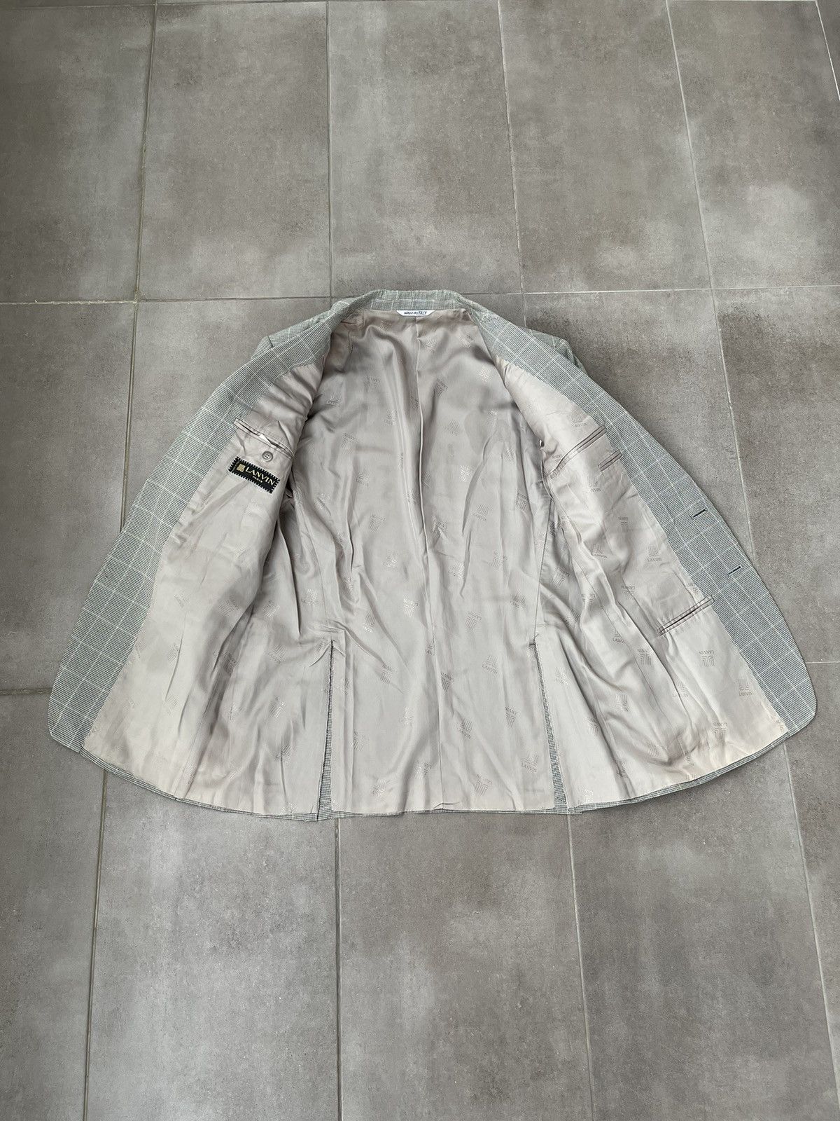 Lanvin Archive Lanvin White Stripped Grey Blazer Size 38R - 15 Thumbnail