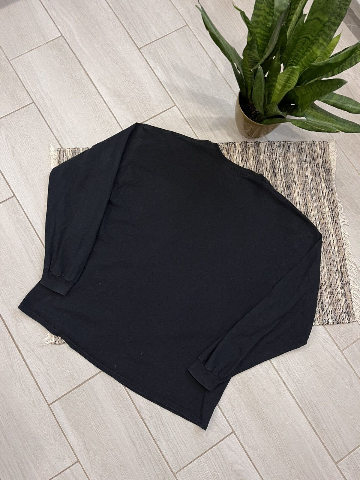 Champion × Vintage Vintage Champion Longsleeve Tshirt Black Oversize blank Size US XXL / EU 58 / 5 - 10 Thumbnail