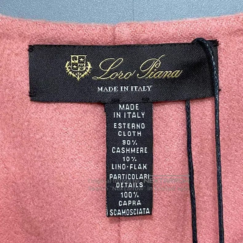 Loro Piana Loro Piana Light Pink Cashmere and Leather Sleeveless Jack Size S / US 4 / IT 40 - 4 Thumbnail
