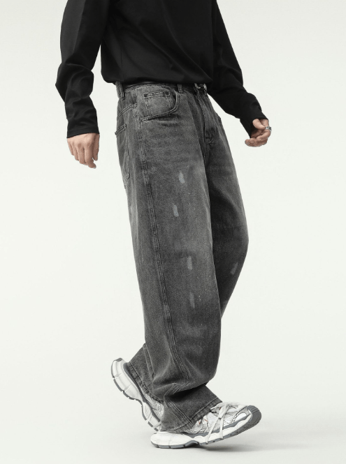 Japanese Brand American high street ink-splashed distressed jeans Size US 32 / EU 48 - 5 Thumbnail