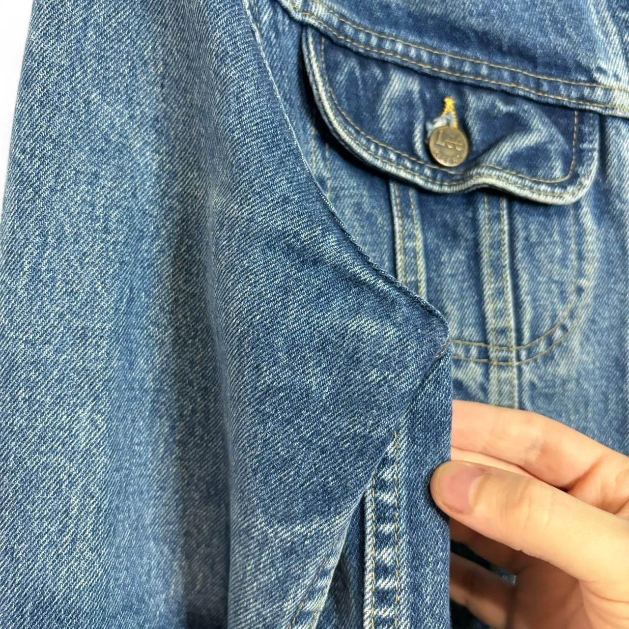 Lee × Vintage Vintage 80s Lee Rider Faded Midwash Blue Boxy Denim Jacket Size US S / EU 44-46 / 1 - 5 Thumbnail