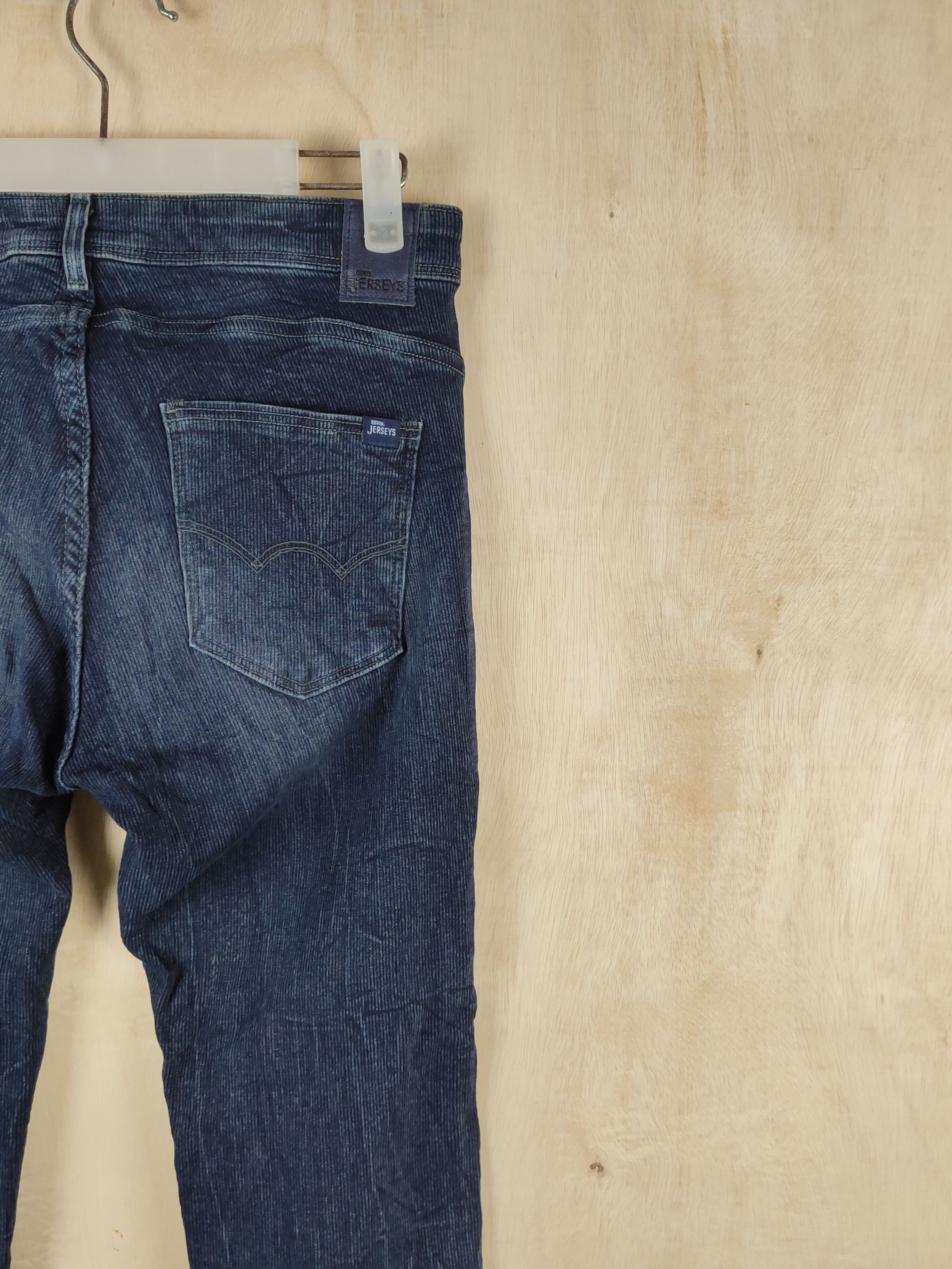 Edwin Edwin-Jerseys Dark Blue Corduroy Skinny Jeans #S2512 Size 29" - 12 Thumbnail
