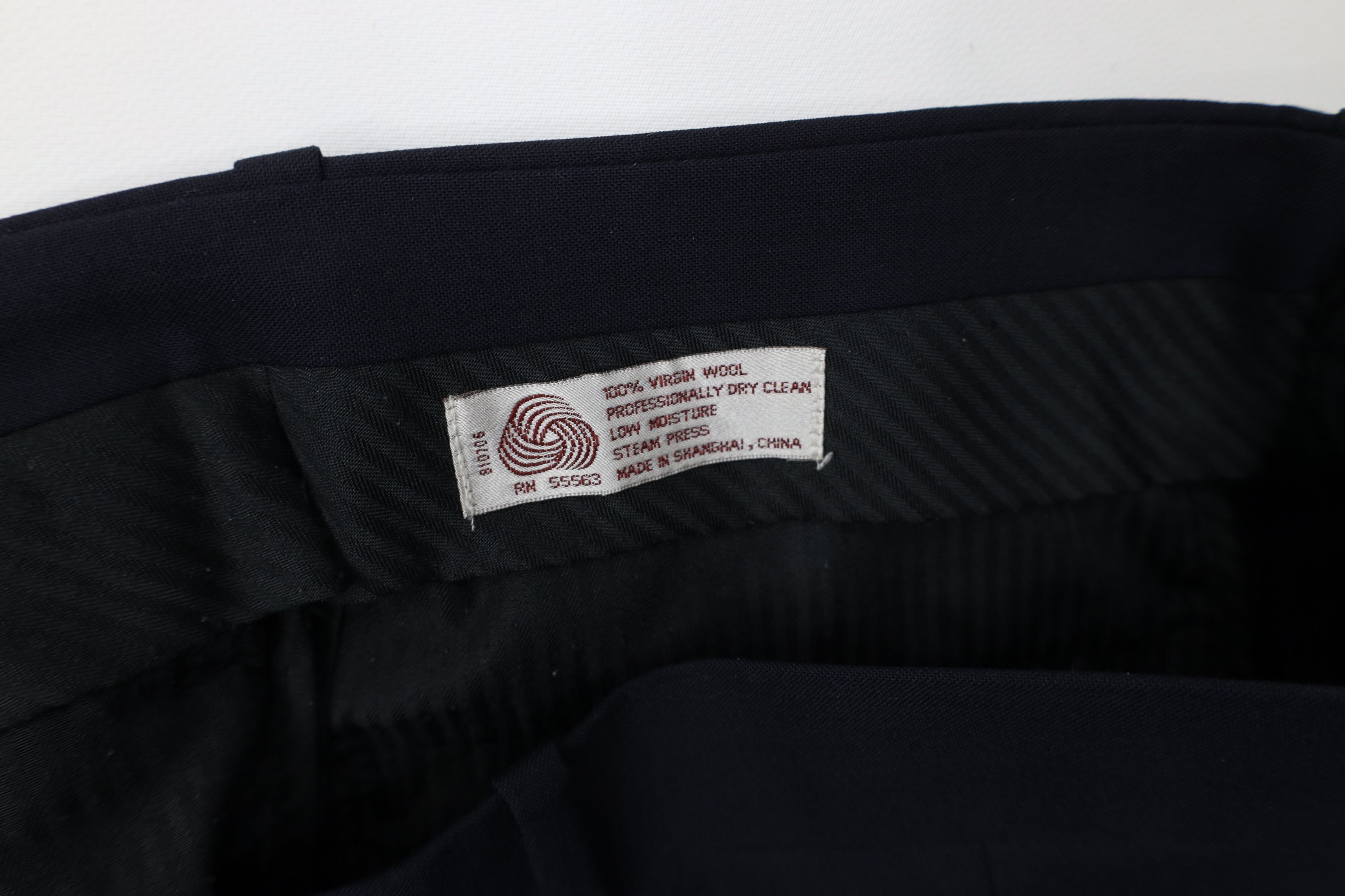 Vintage Vintage 90s Streetwear Virgin Wool Knit Wide Leg Chino Pants Size US 36 / EU 52 - 10 Thumbnail