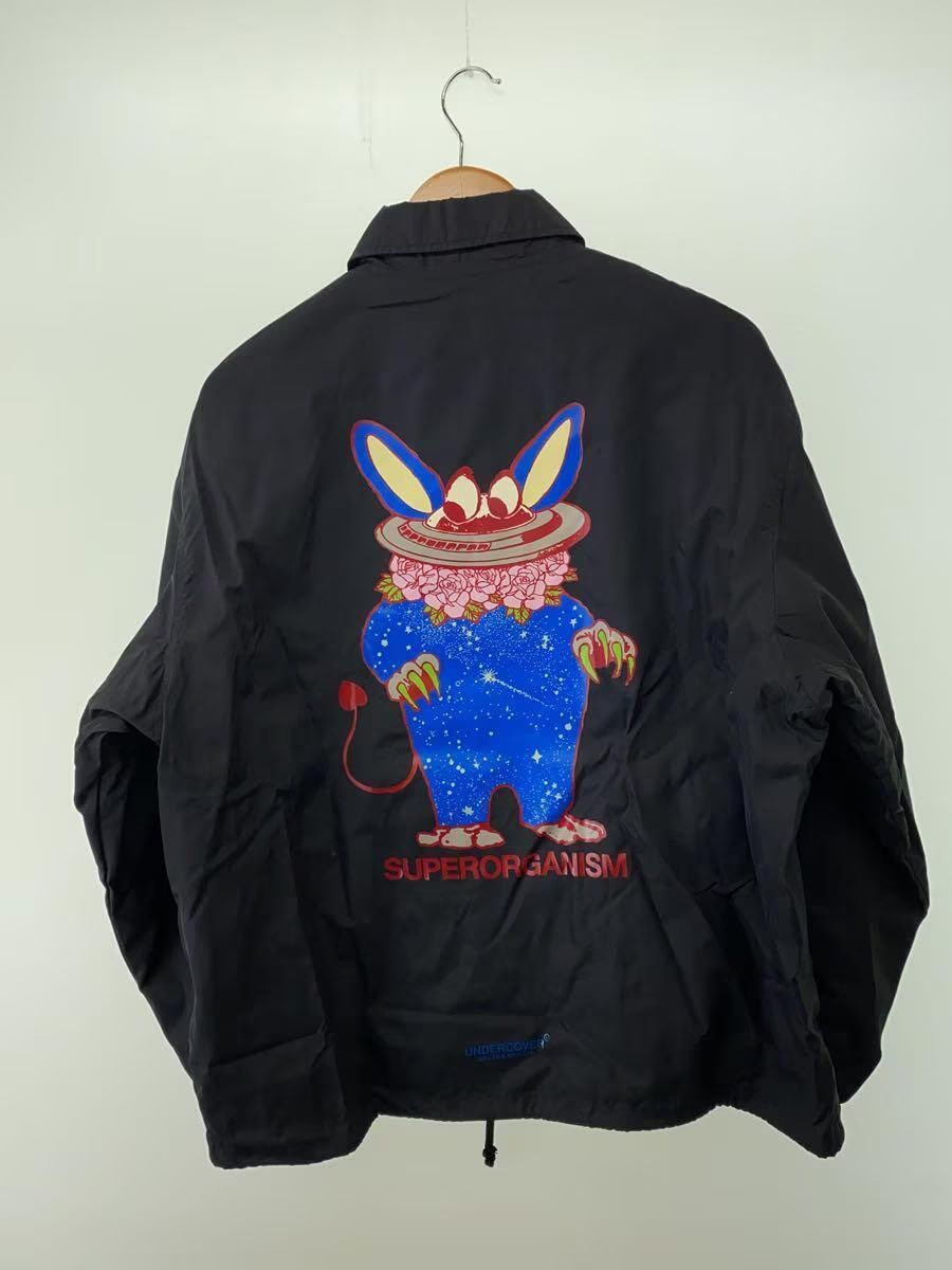 image of Undercover "superorganism" Coach Jacket in Black, Men's (Size Small)