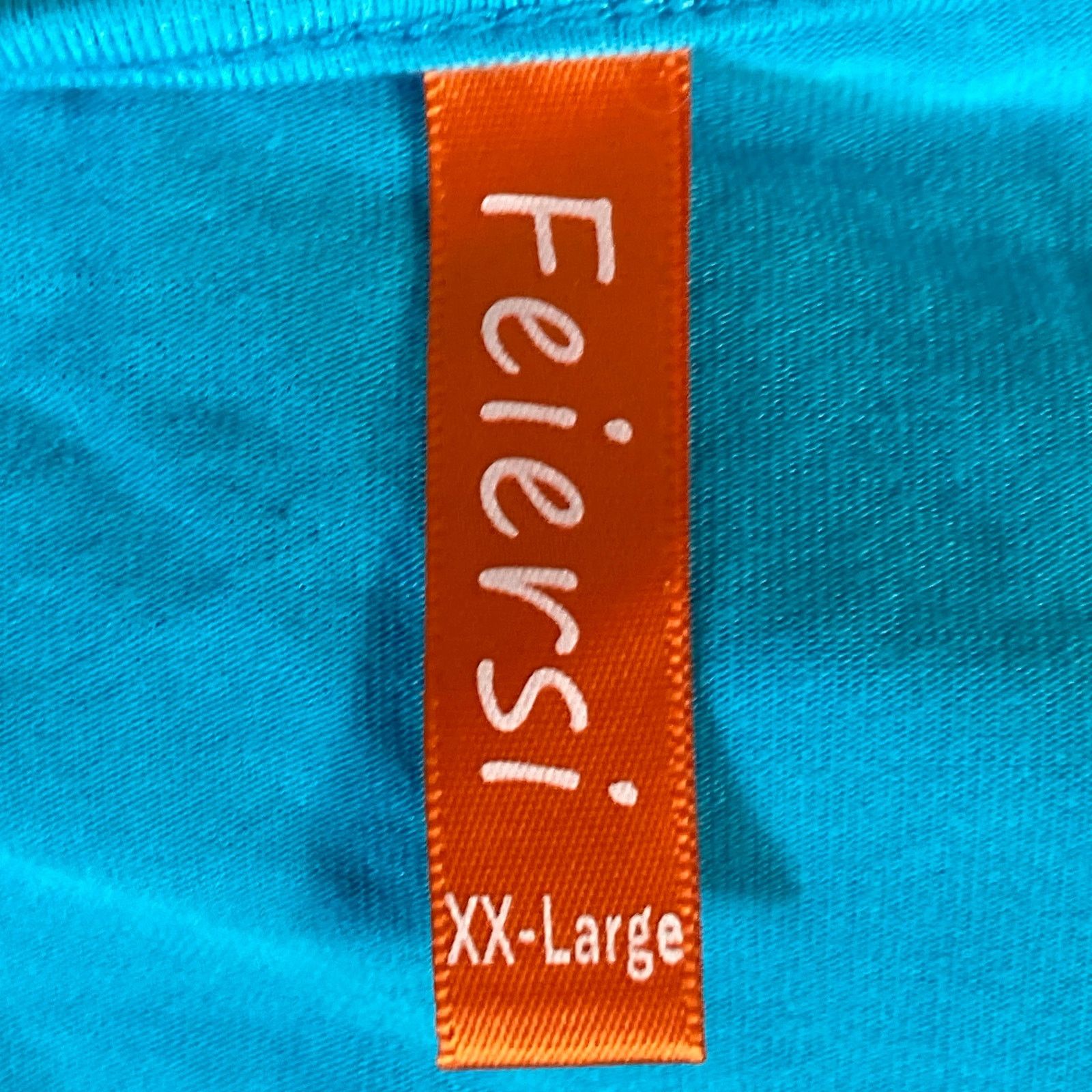 Other Women's 2XL Sleeveless V-Neck Criss Cross Tank Top Blue Size XXL / US 16-18 / IT 52-54 - 2 Thumbnail