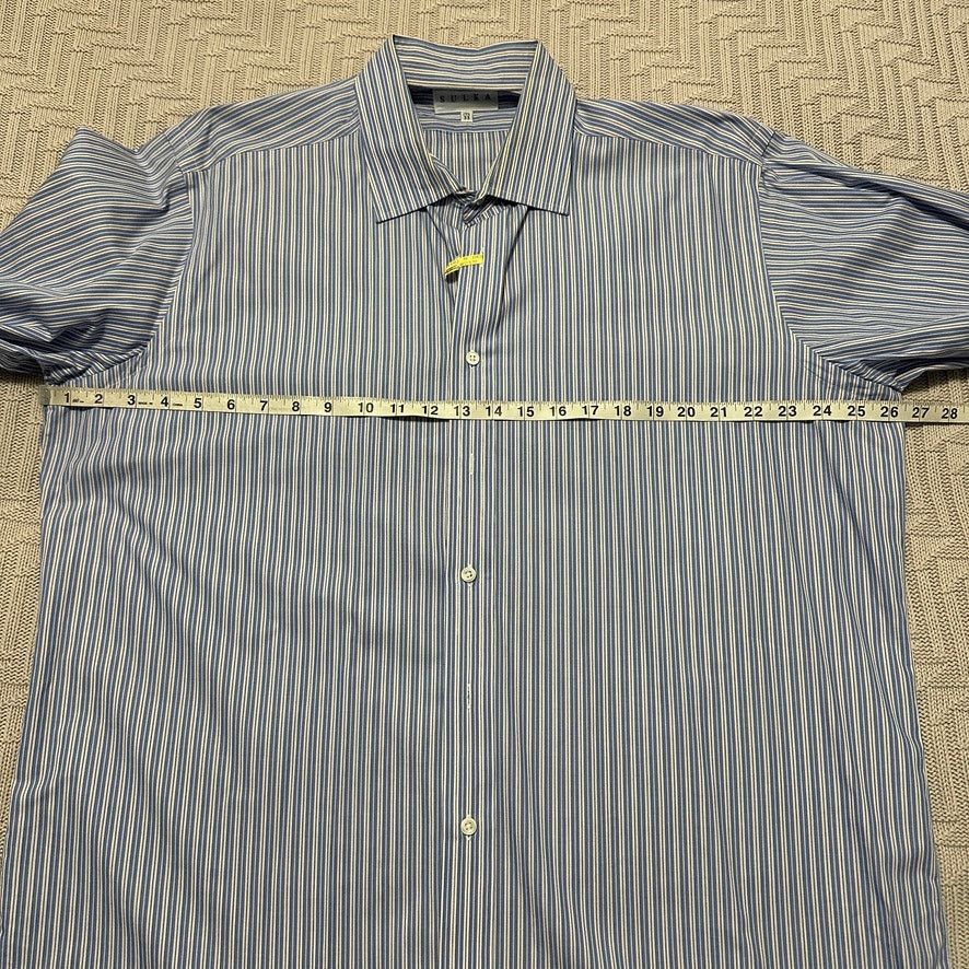 Sulka Sulka blue striped button down size 17.5 Size US XL / EU 56 / 4 - 7 Thumbnail