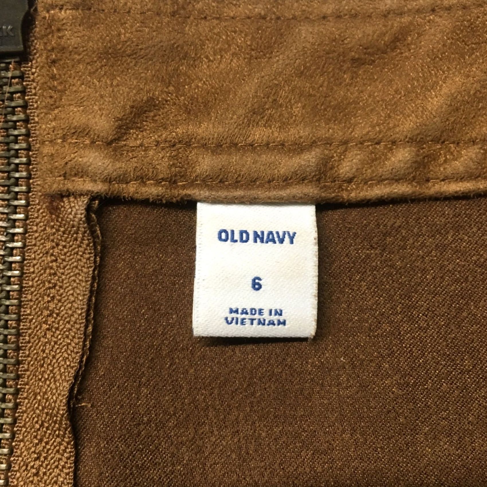 Old Navy Old Navy Skirt Womens 6 A-Line Mini Brown Front Pockets Zip Back Casual Mid Rise- Denim, Polyester, Short Skirt, Regular Size 6 Womens Size 28" / US 6 / IT 42 - 7 Thumbnail
