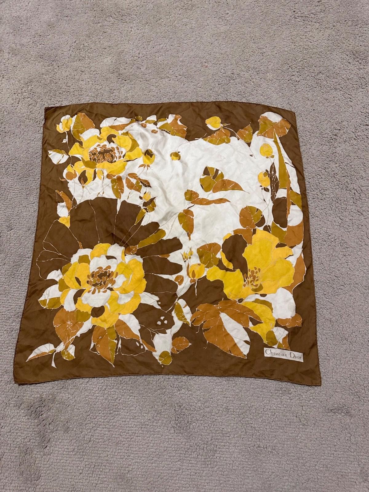 Dior Vintage Dior silk square scarf 75x75 Size ONE SIZE - 1 Thumbnail