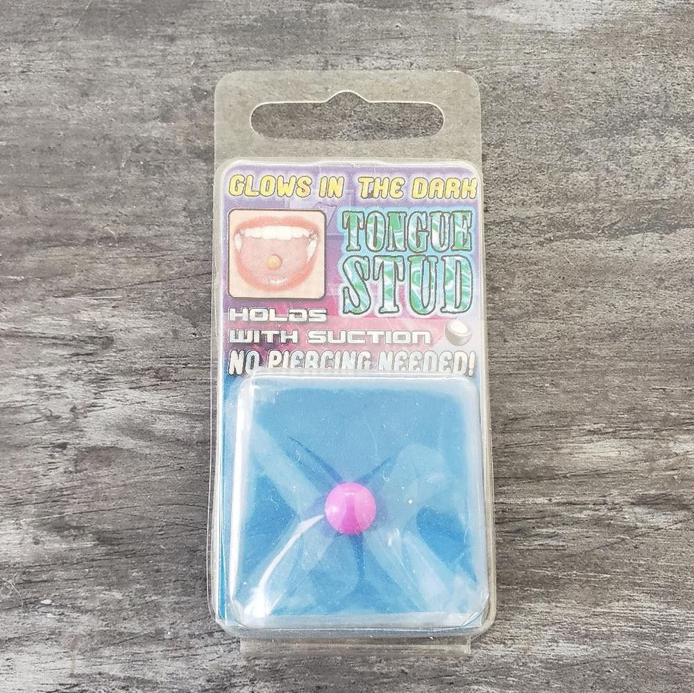 Designer Pink GITD Complimentary Tongue Stud Size ONE SIZE - 1 Preview