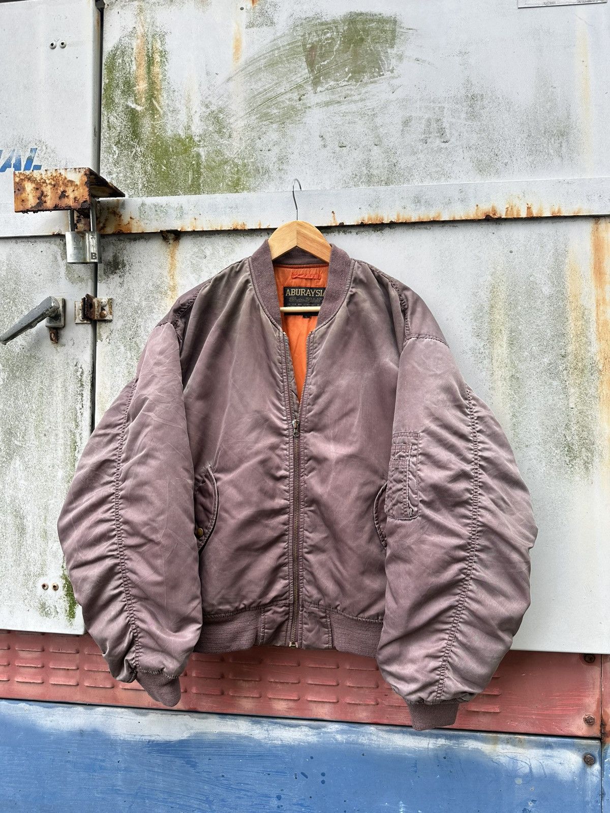Vintage 🪖Vintage Faded MA-1 Man Intermediate Bomber Jacket Size US L / EU 52-54 / 3 - 2 Thumbnail