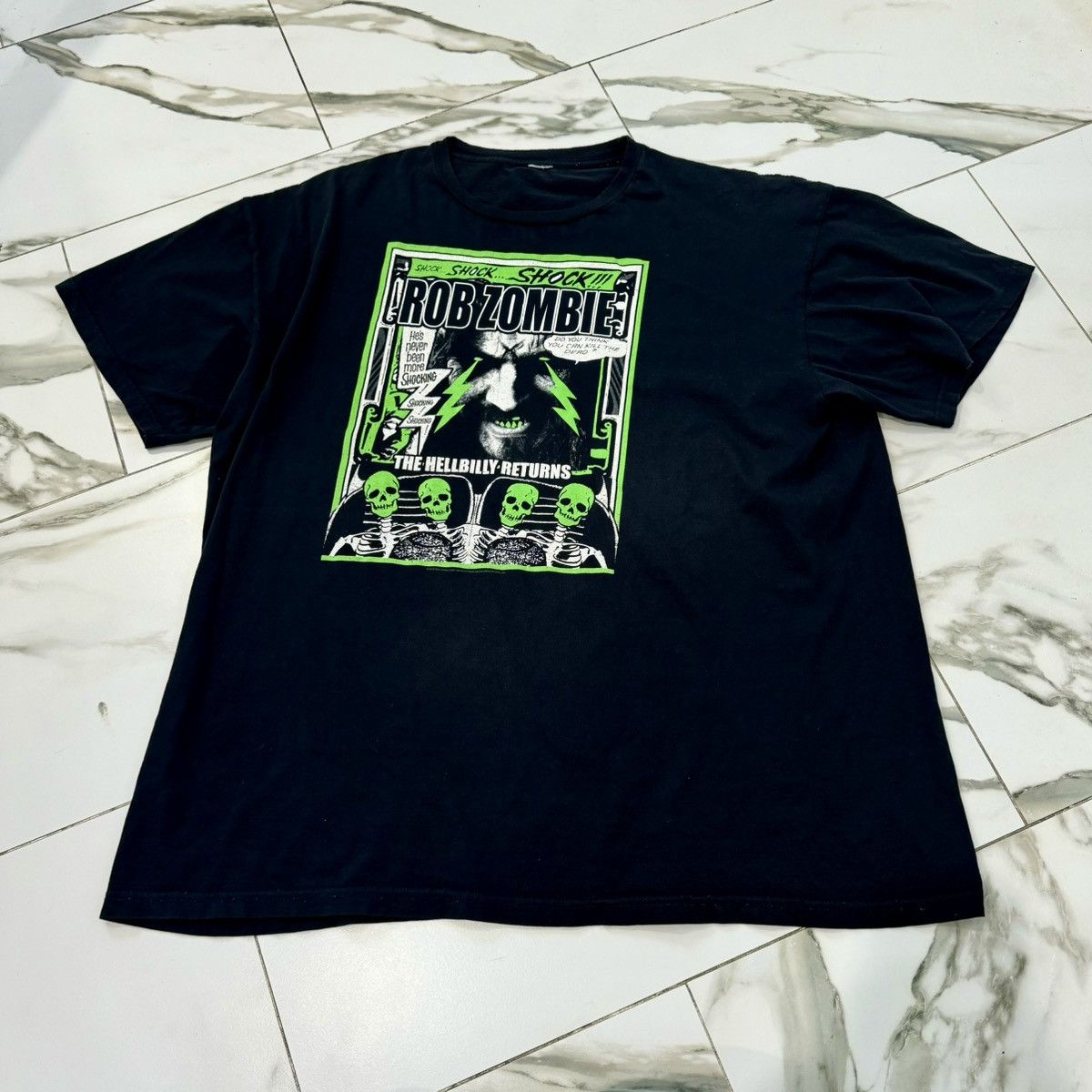 Band Tees × Vintage ROB ZOMBIE TEE! Size US XXL / EU 58 / 5 - 2 Thumbnail