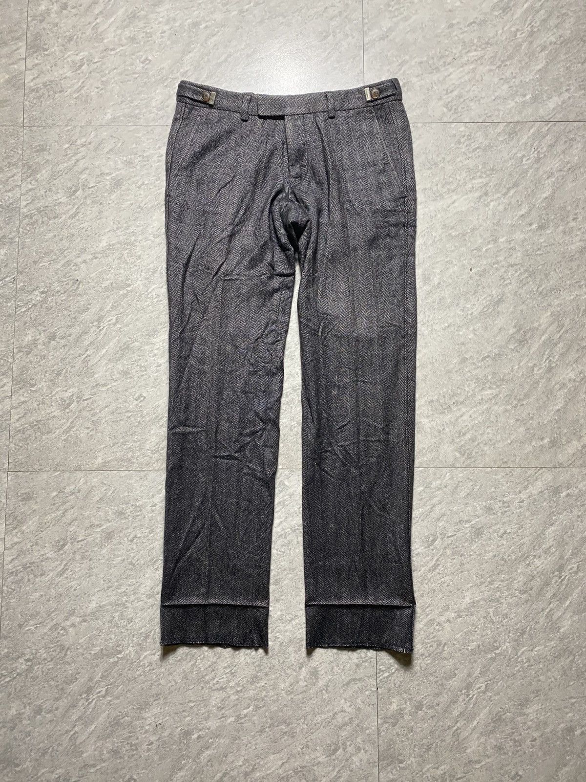 Gucci GUCCI TOMFORD STRIPED WOOL PANTS Size 30" / US 8 / IT 44 - 1 Thumbnail