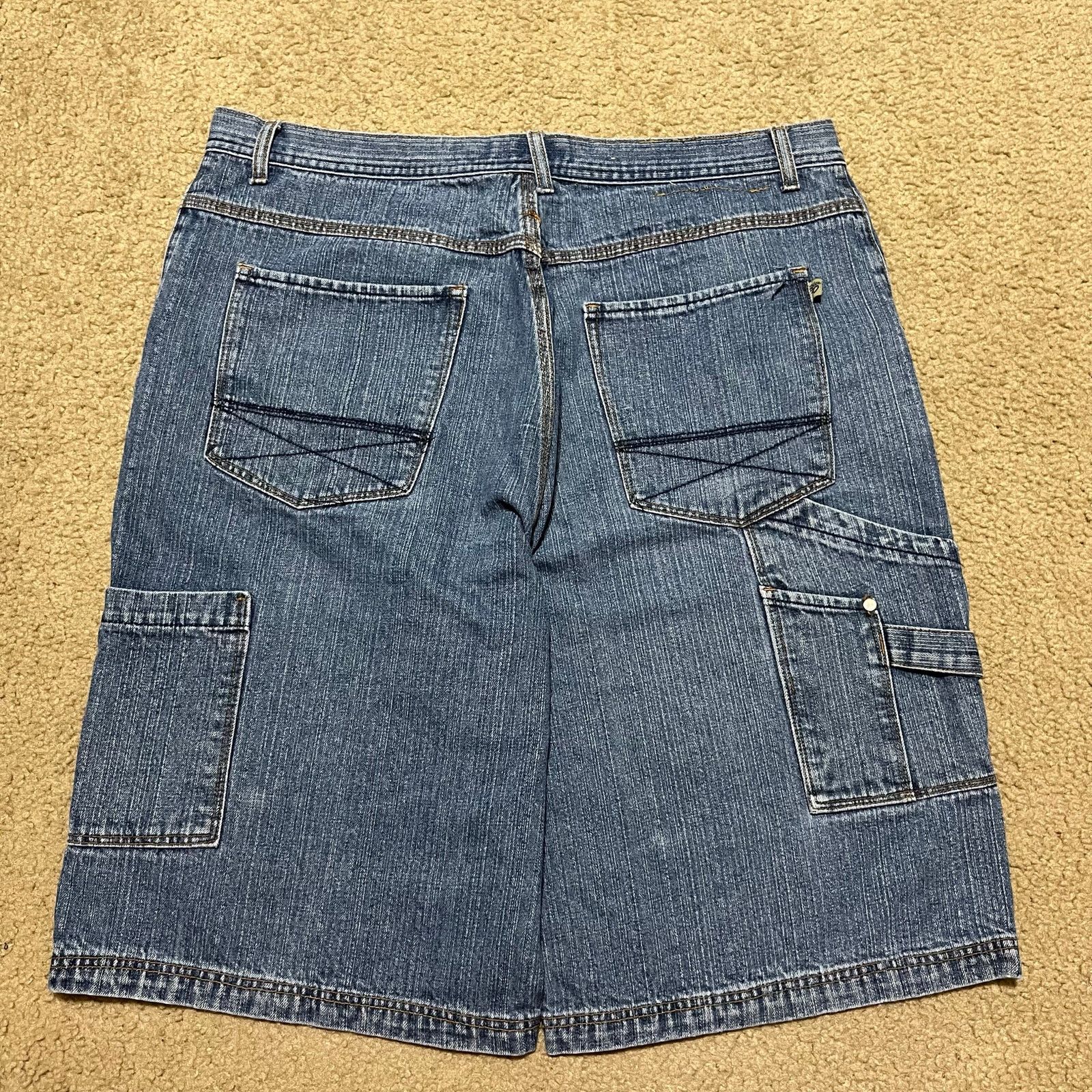 Other Y2K Brooklyn Xpress Baggy Skater Faded Embroidered Jorts 40W Size US 40 / EU 56 - 1 Thumbnail