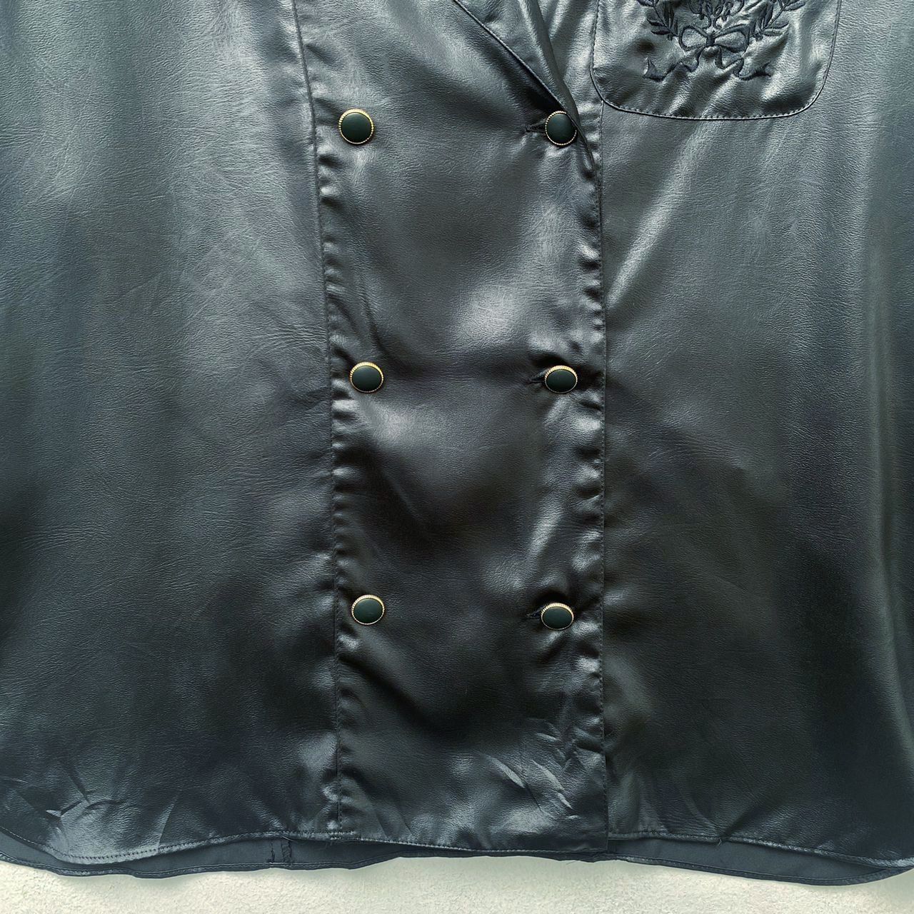 Other DOUBLE BREASTED SATIN BLOUSE BLAZER MEDIUM Size M / US 6-8 / IT 42-44 - 5 Thumbnail