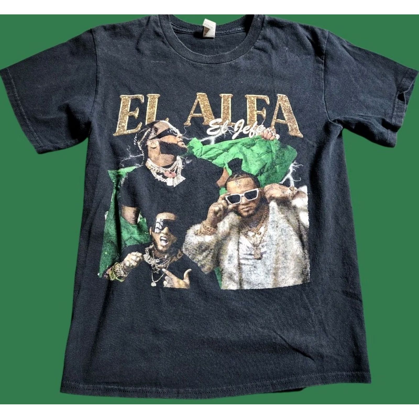 Gildan Adult S El Alfa El Jefe Dominican Rapper Tour 2023 T Shirt Double Sided Size US S / EU 44-46 / 1 - 2 Thumbnail