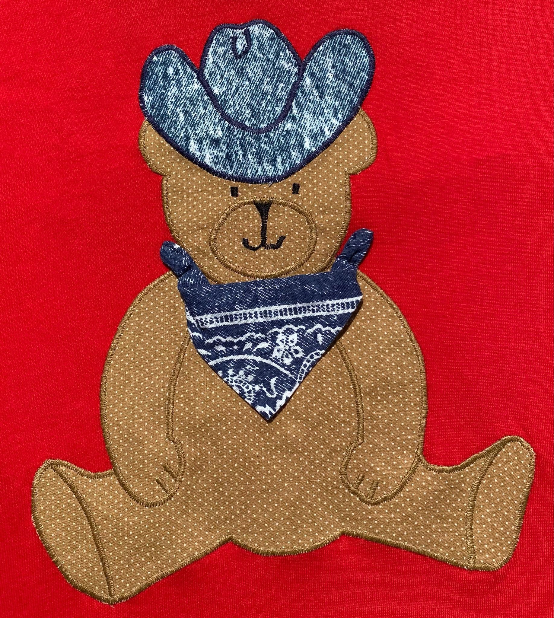 Hanes 80’s Teddy Bear Cowboy Western Bandanna T-Shirt Large Size L / US 10 / IT 46 - 2 Thumbnail