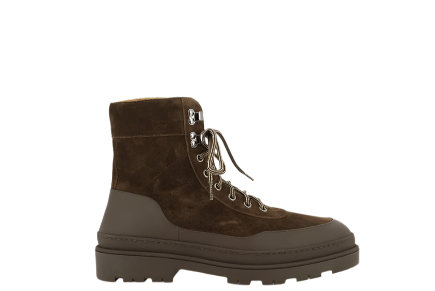 Brunello Cucinelli Brunello Cucinelli Mens Lace-Up Boots in Dark Brown Size US 7.5 / EU 40-41 - 1 Thumbnail