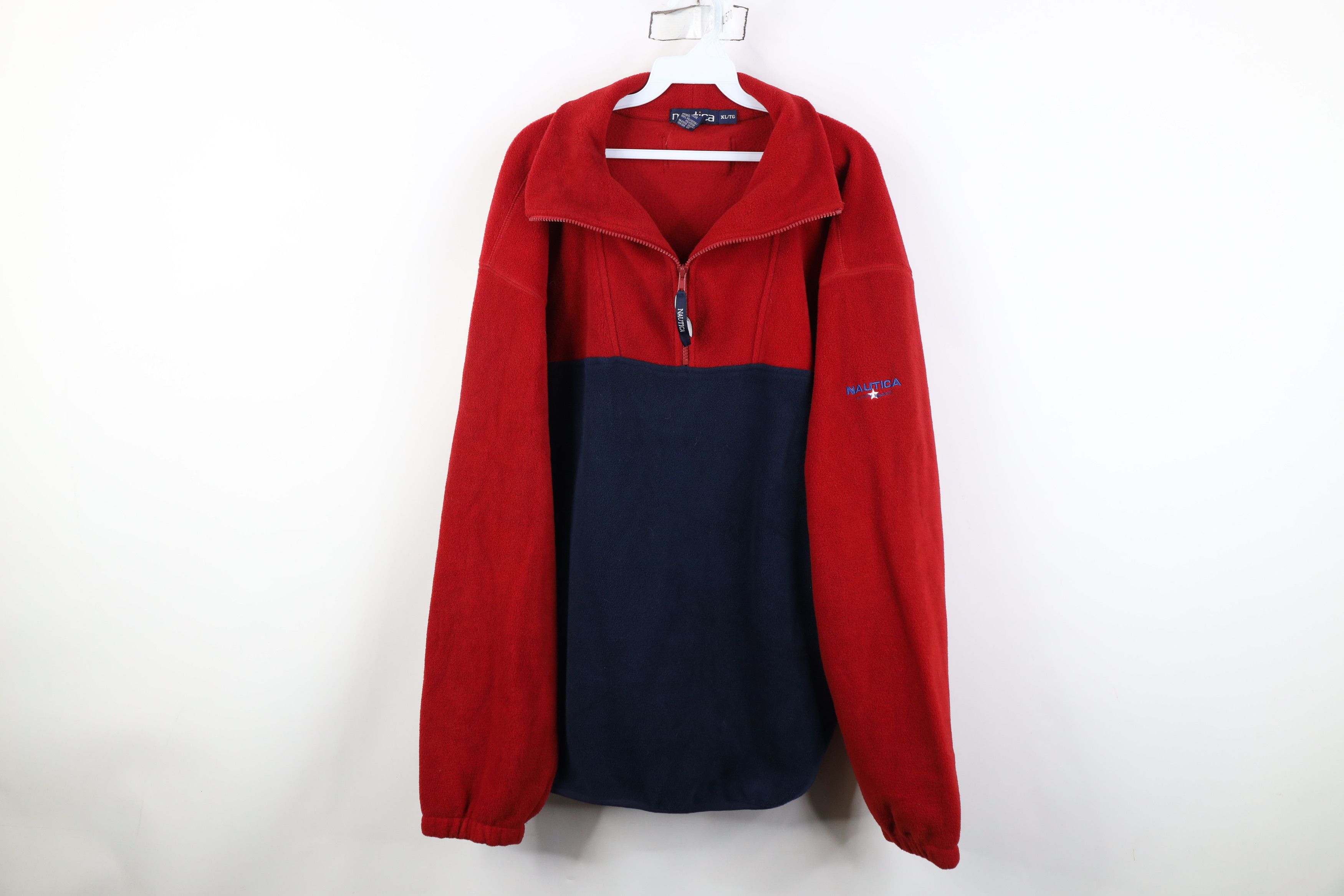 Nautica Vintage 90s Nautica North Island 1/4 Half Zip Sweater USA Size US XL / EU 56 / 4 - 1 Thumbnail