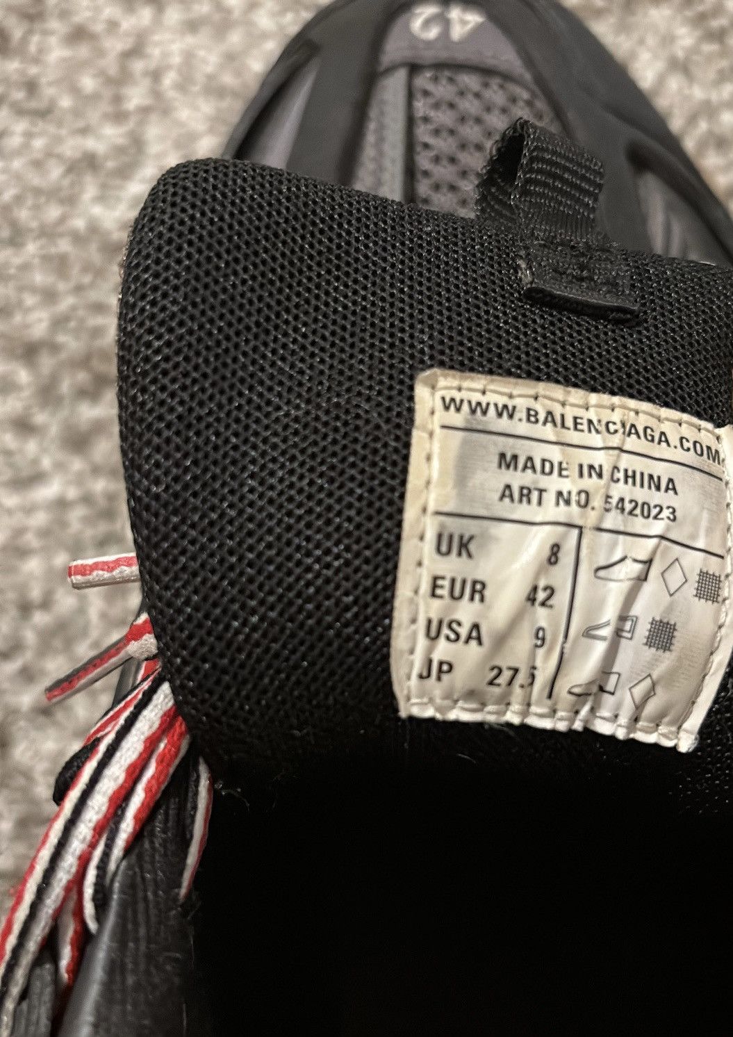 Balenciaga Balenciaga Track (Black, Red, beige) Size US 9 / EU 42 - 6 Thumbnail