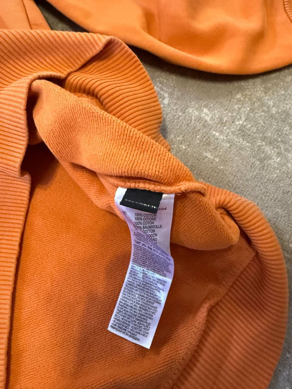 Diesel Vintage Men’s Diesel Big Logo Reworked Boxy Orange Hoodie Size US L / EU 52-54 / 3 - 7 Thumbnail
