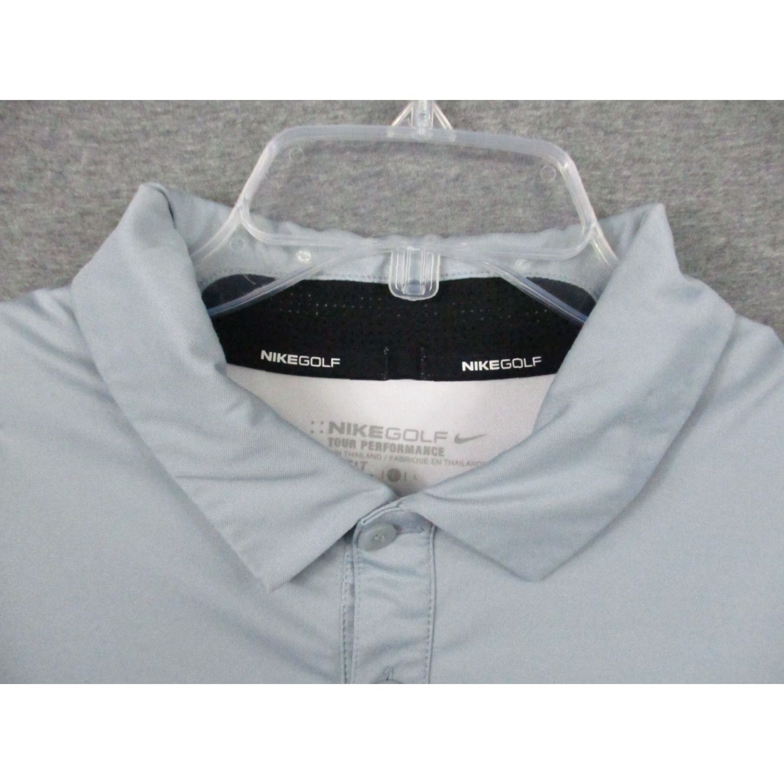 Nike Nike Golf Tour Performance Shirt Large Mens Colorblock Gray White Dri Fit Polo Shirt Size US L / EU 52-54 / 3 - 4 Thumbnail
