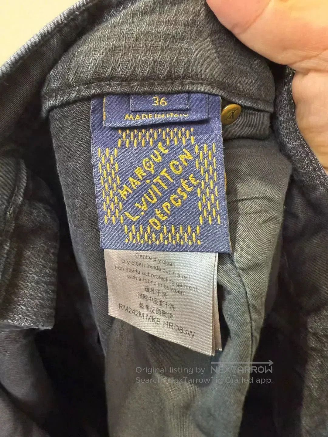 Louis Vuitton Louis Vuitton x Pharrell Logo Jeans. Size US 36 / EU 52 - 3 Thumbnail