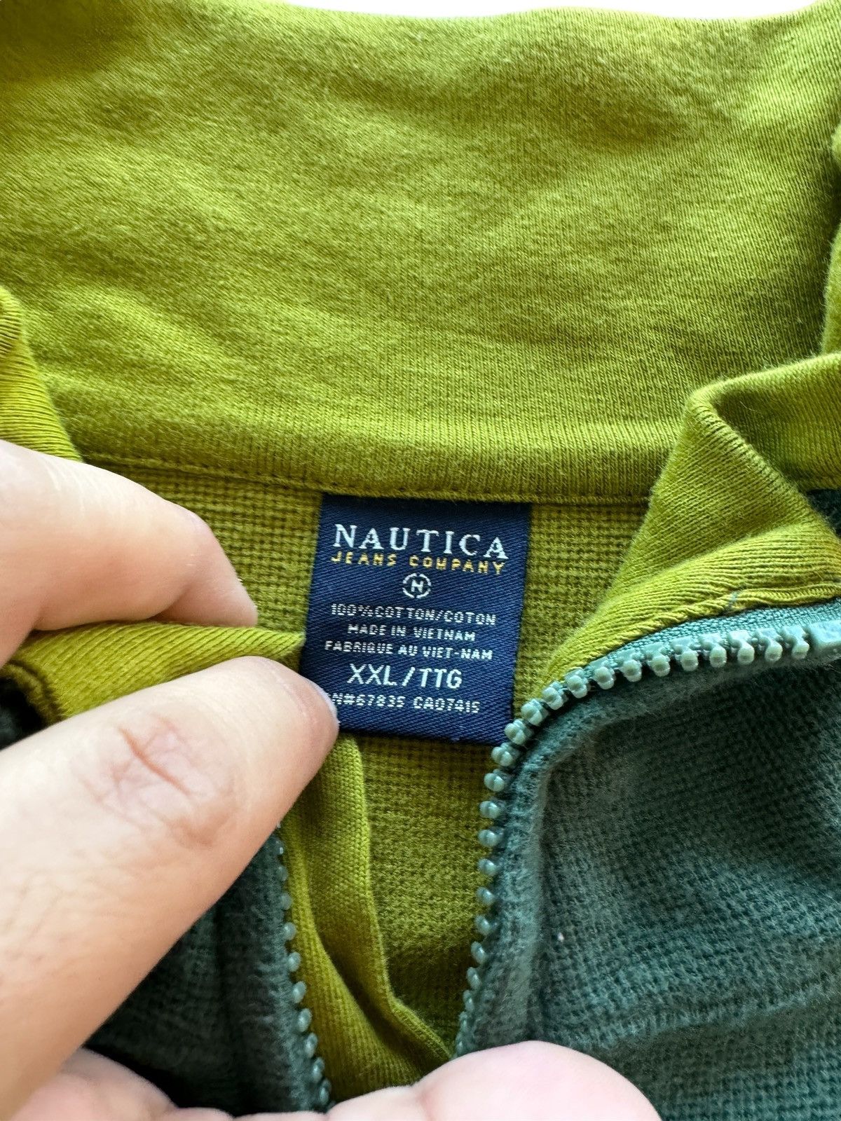 Nautica Nautica Jeans Company Quarter Zip Long Sleeve Preppy Sweater Size US XXL / EU 58 / 5 - 4 Thumbnail