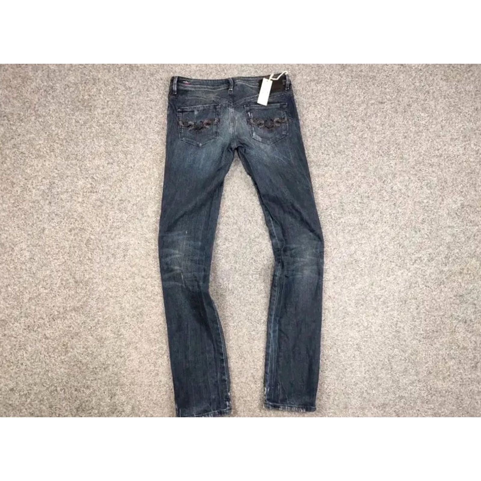 Diesel VINTAGE Diesel News Distressed Denim Jeans Men 5-Pocket Blue Cotton Jeans 30 Regular Fit Size US 30 / EU 46 - 7 Thumbnail